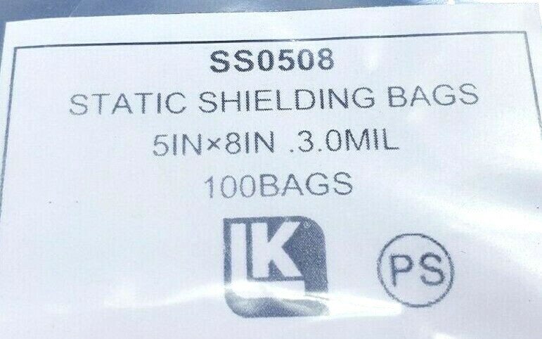 Anti-Static ESD Shielding SILVER Bags 5″ X 8″