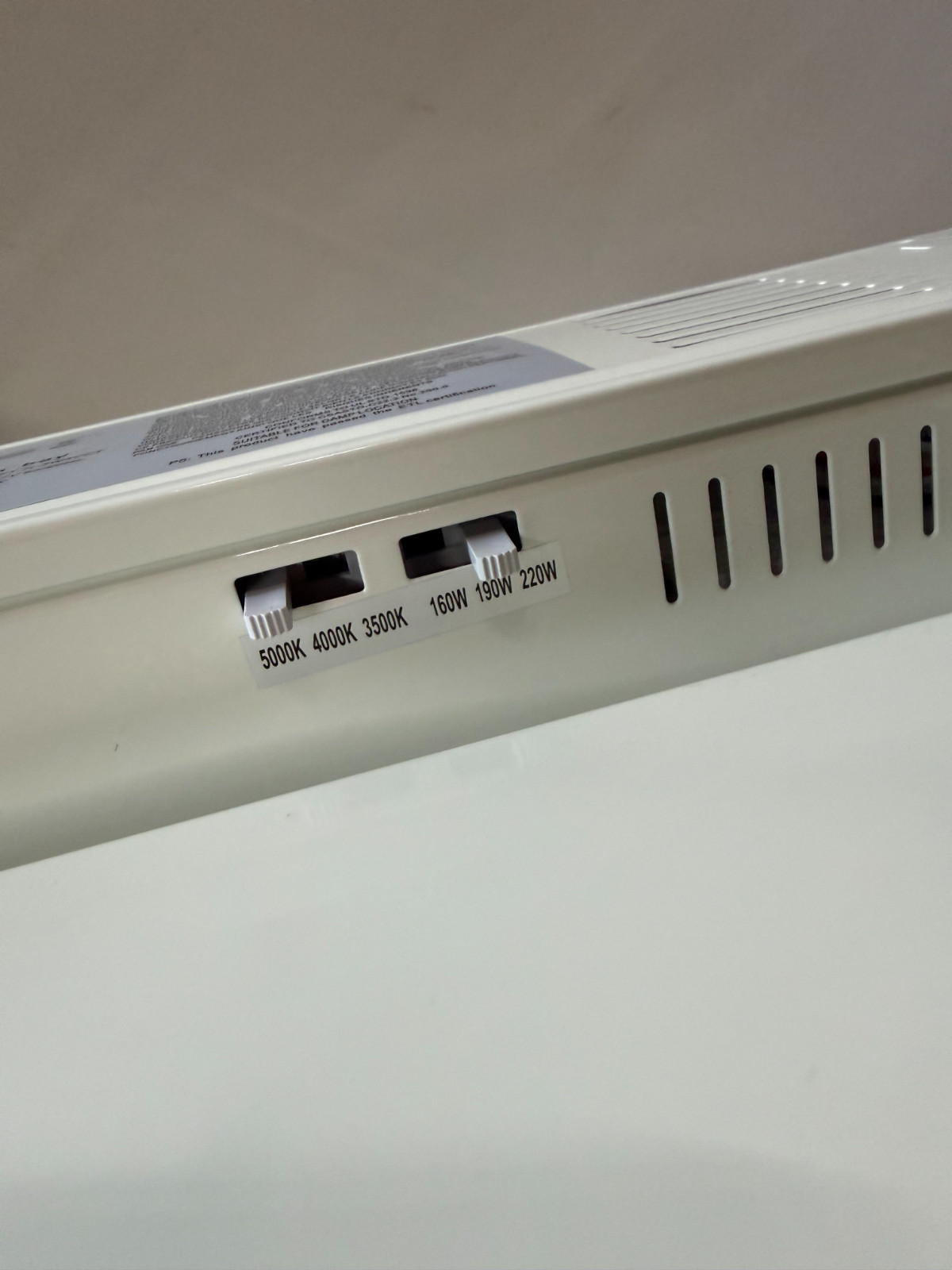 LED Linear High Bay LHB-220W 2FT-H-220-190-160W Selectable 3500K-4000K-5000K Sel