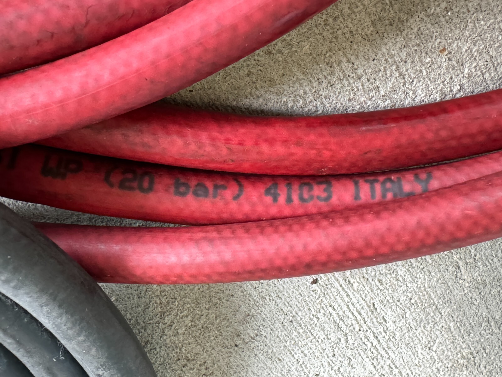 Lot of 8 Industrial Vinyl Pneumatic Air Tool Hoses w/Brass Couplings & Fittings