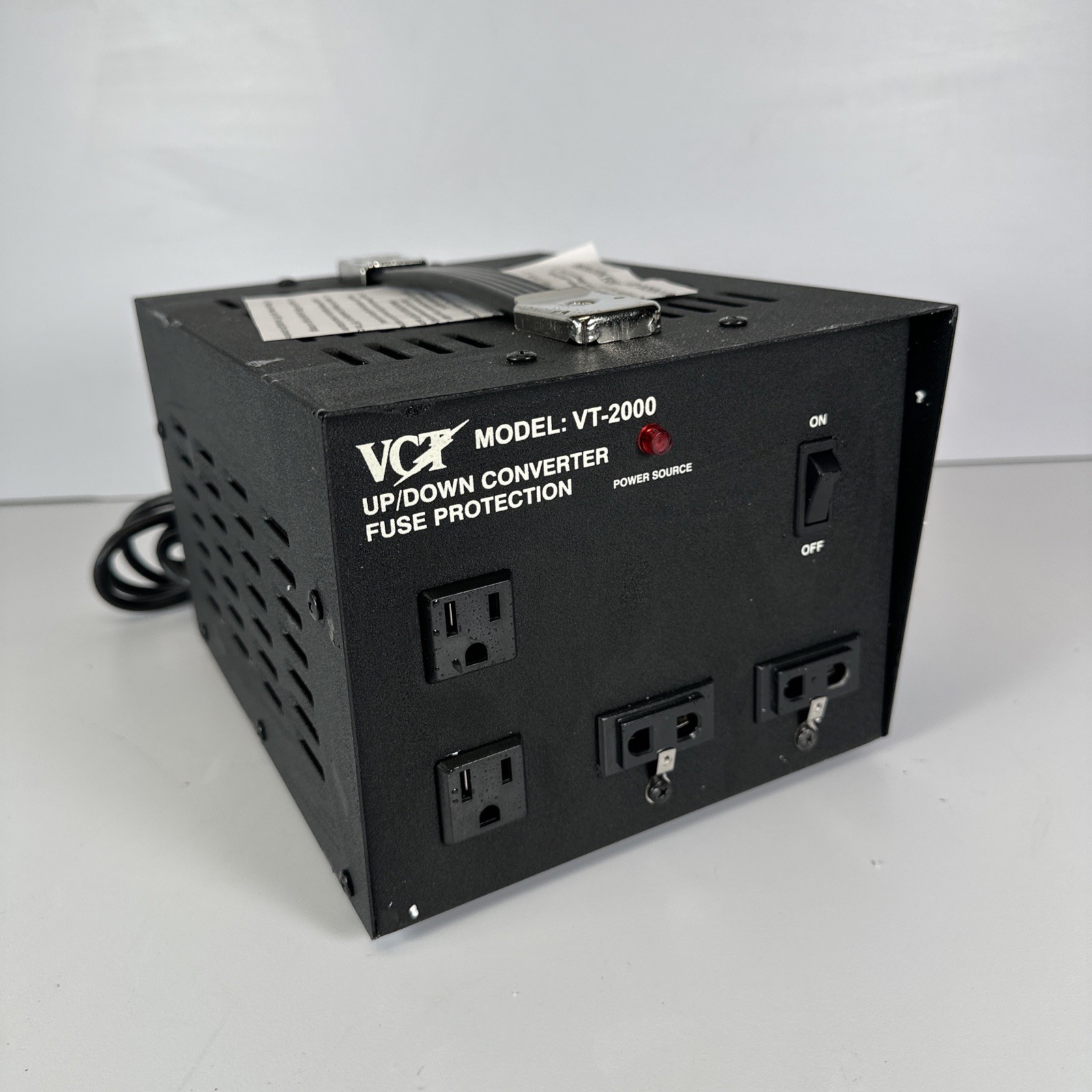 NEW VCT VT-2000 Up/Down Converter Fuse Protection 2000 Watts 110V Or 220V