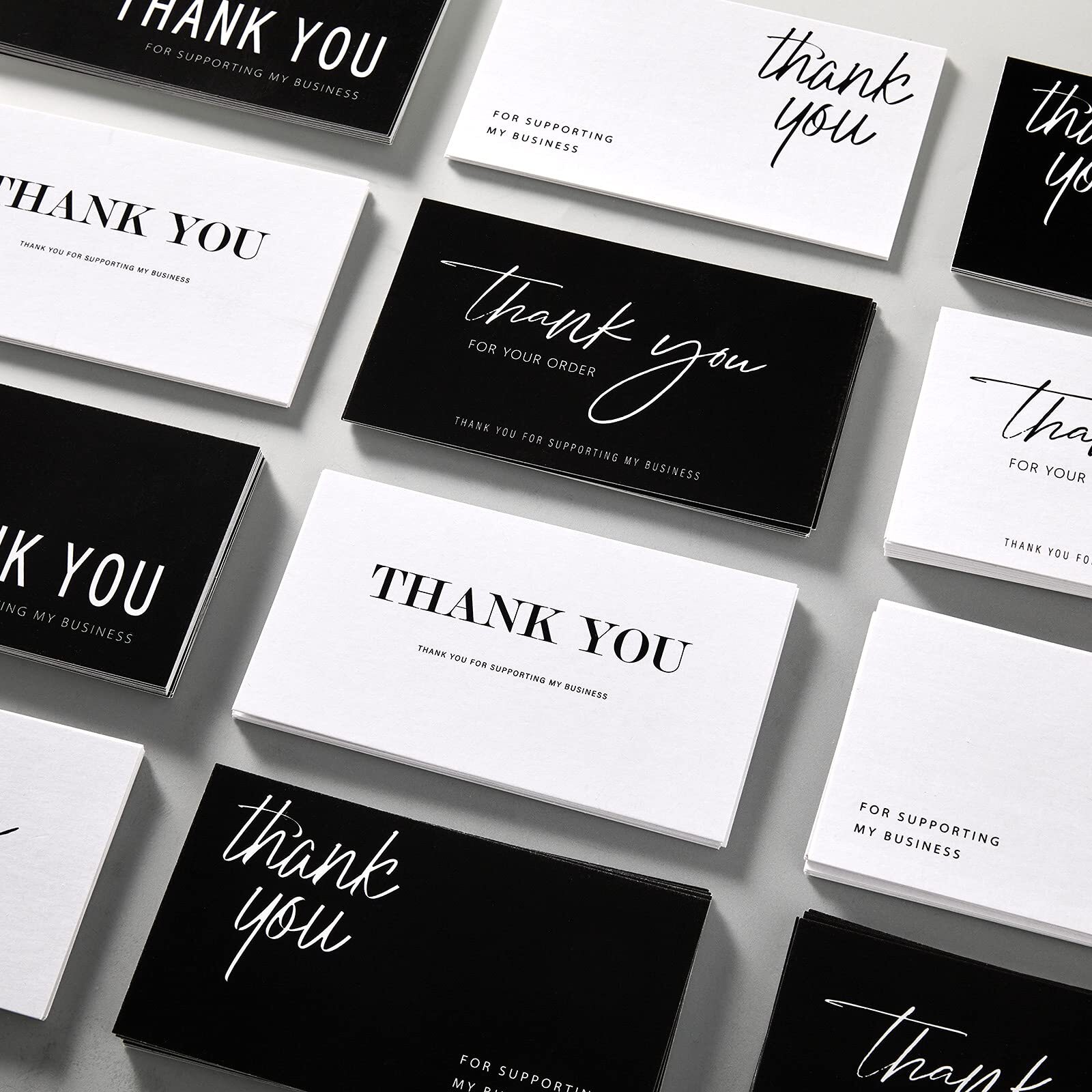 120 Mini Thank You for Your Order Business Cards Shopping Purchase Thanks Greeti