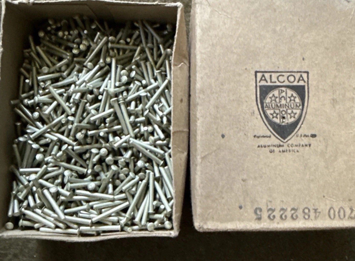 3/32” X 3/4” Aluminum Solid Rivets NOS Alcoa USA ??