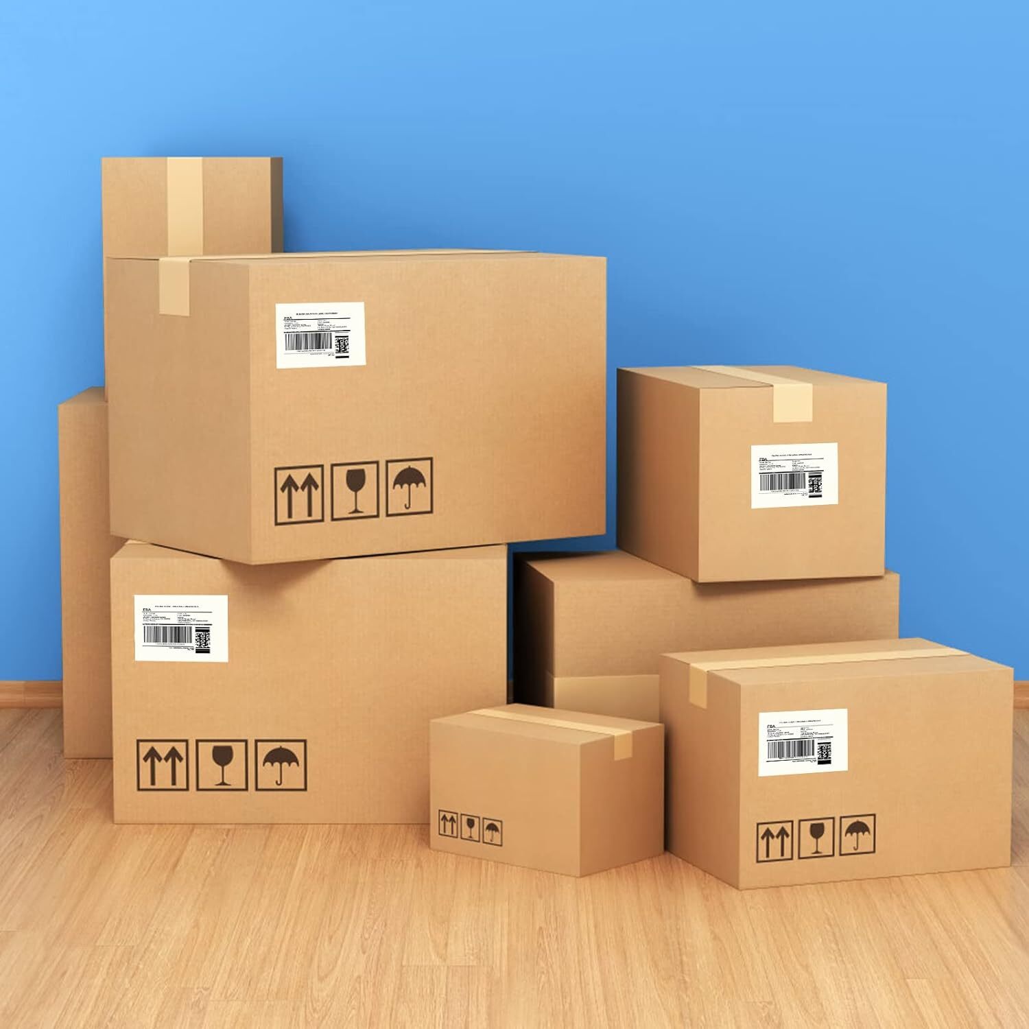 4″ x 3-1/3″ Address Shipping Labels Self Adhesive for Laser Inkjet Printer 6 UP