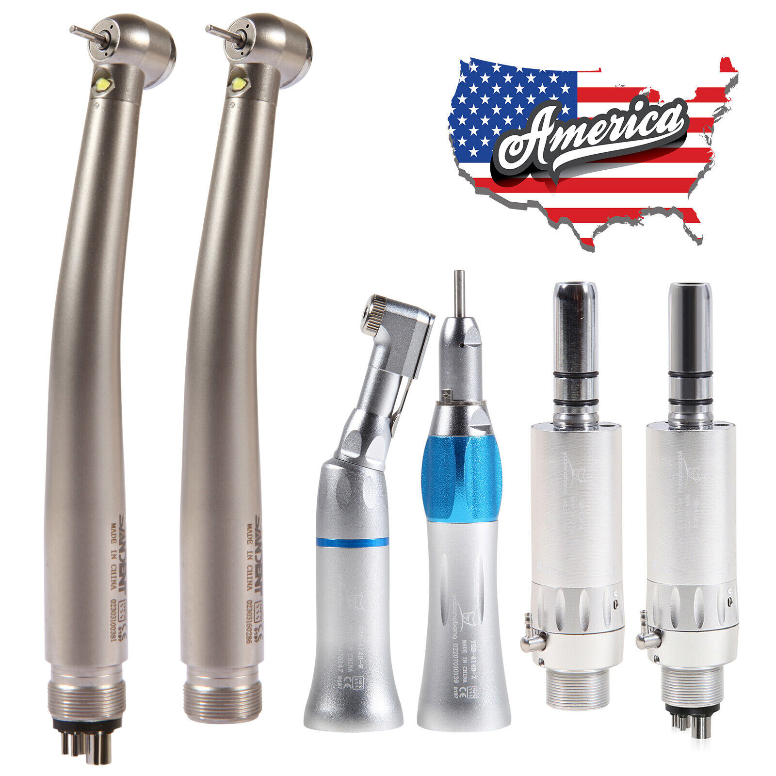 NSK Style Dental LED Pana Max High /low Speed Handpiece 2/4 Hole Turbine kit ns