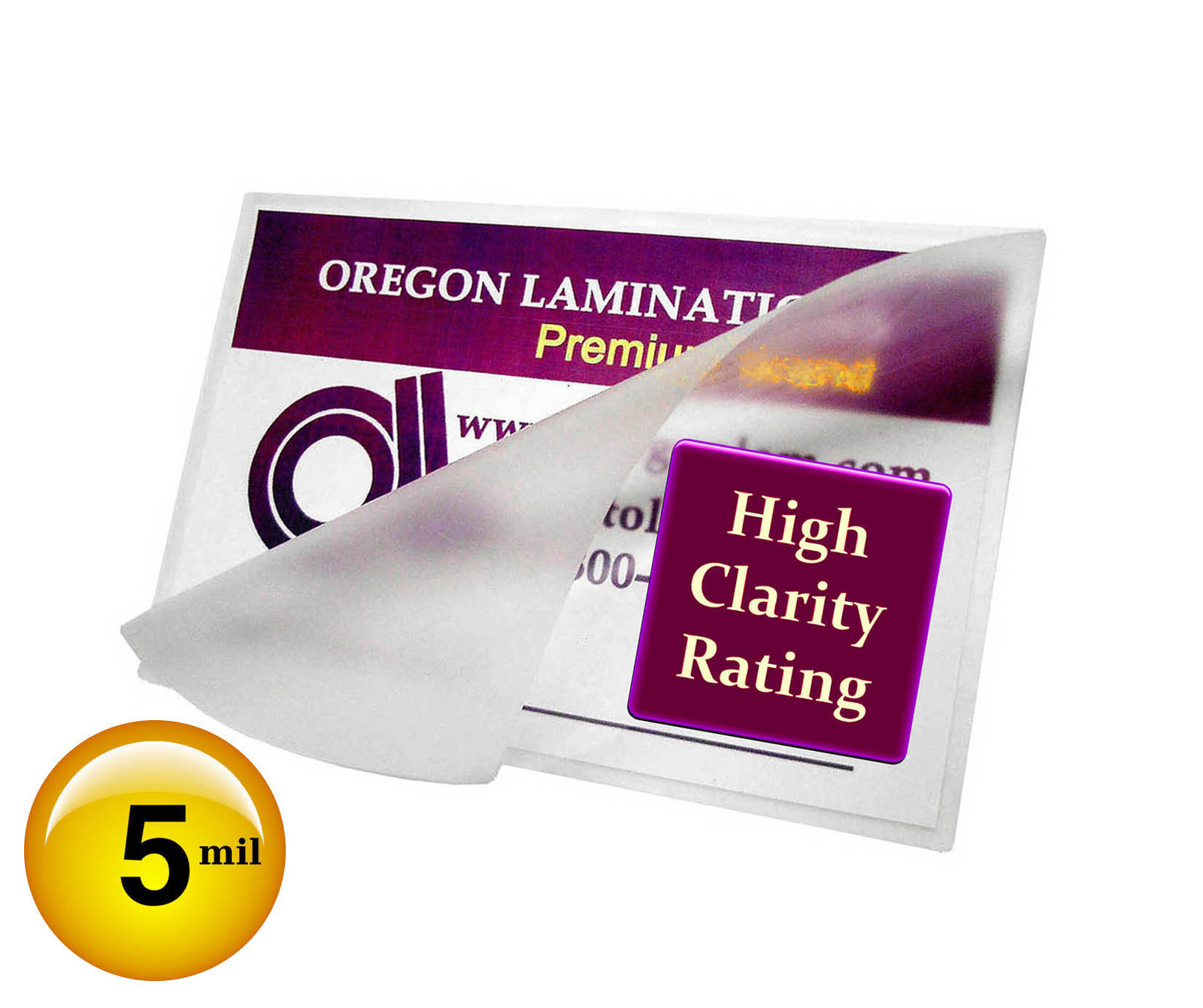 Hot Laminating Pouches for Prayer Cards [50/pk] 5 Mil 2-3/4 x 4-1/2, 2.75 x 4.5