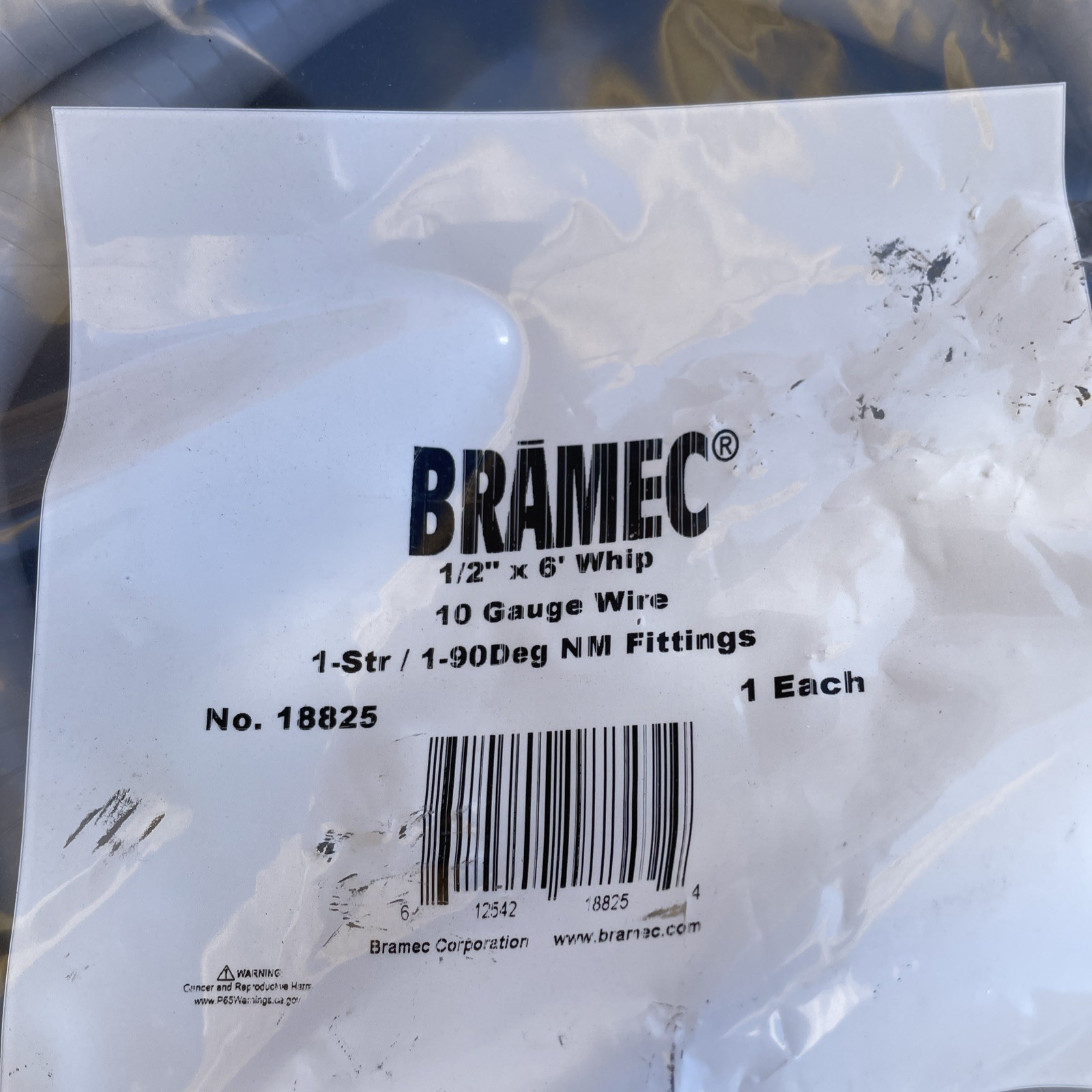 Bramec 6 Ft 1/2 In 10/3 Flexible Air Conditioning Whip Wire Mini Split 28829