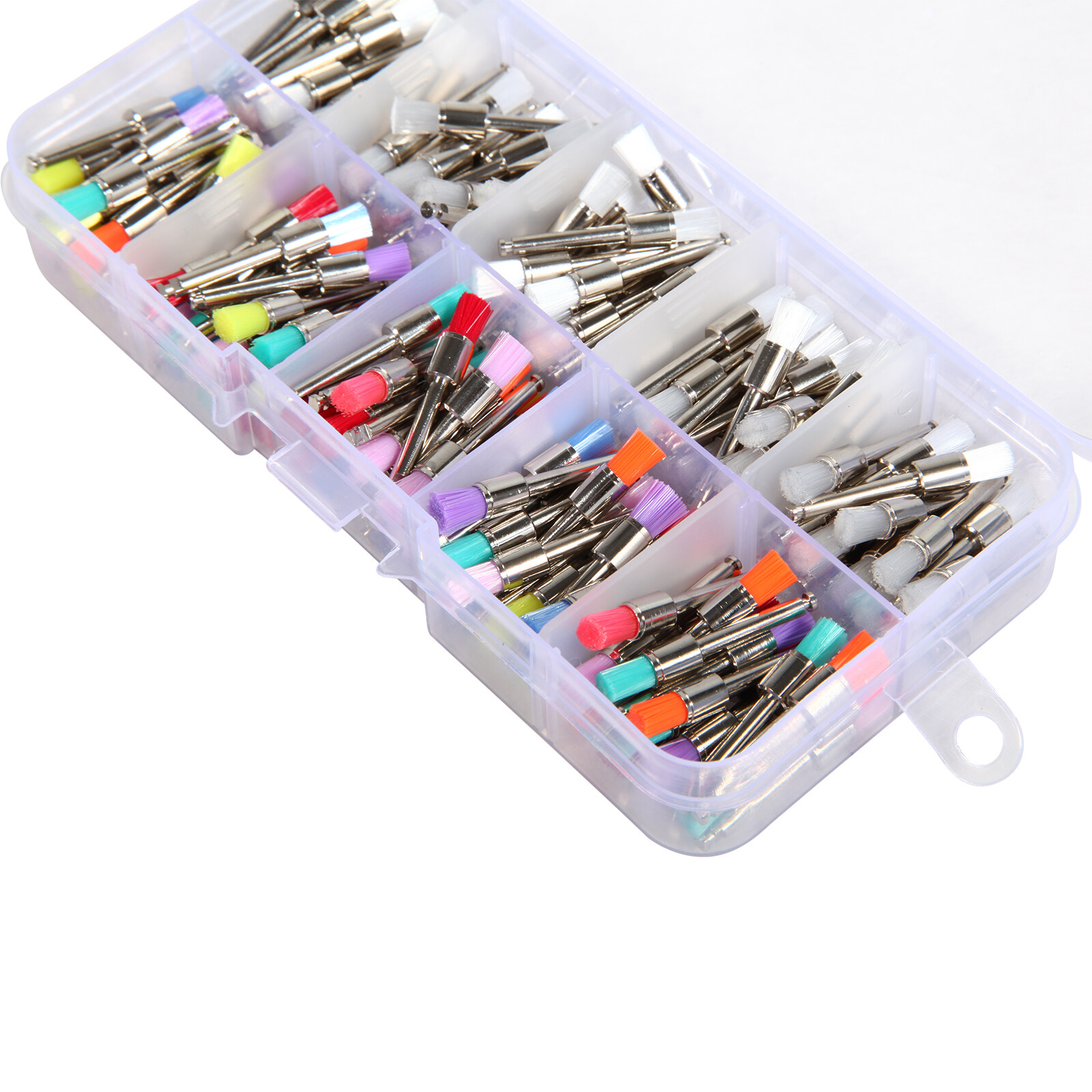 200 pcs Dental Teeth Prophy Brushes Polishing Tapered Latch Type Mixed 2.35mm po