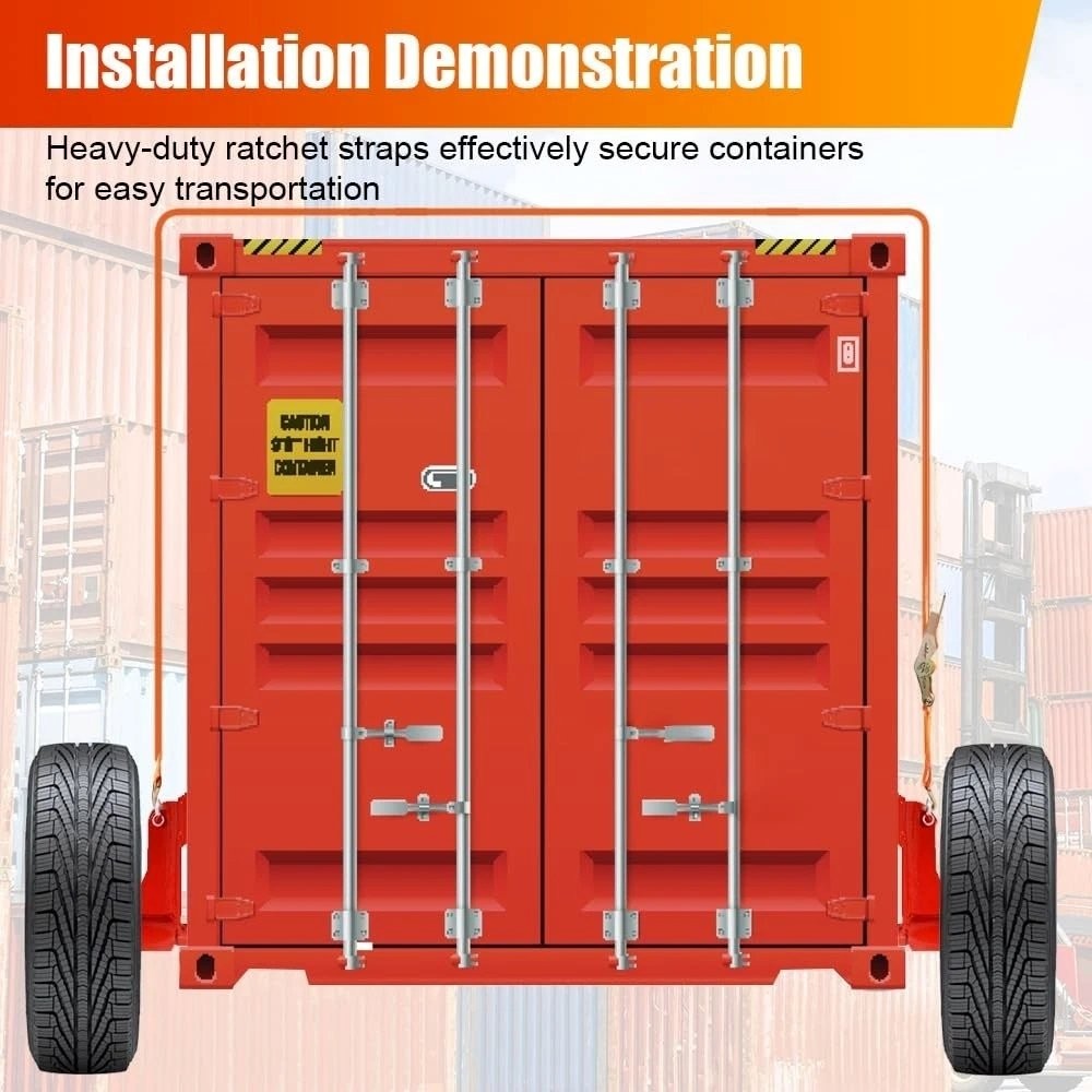 2 Pack Shipping Container Wheel 6×5.5 Lug Kit Heavy Duty Shipping Container Axle