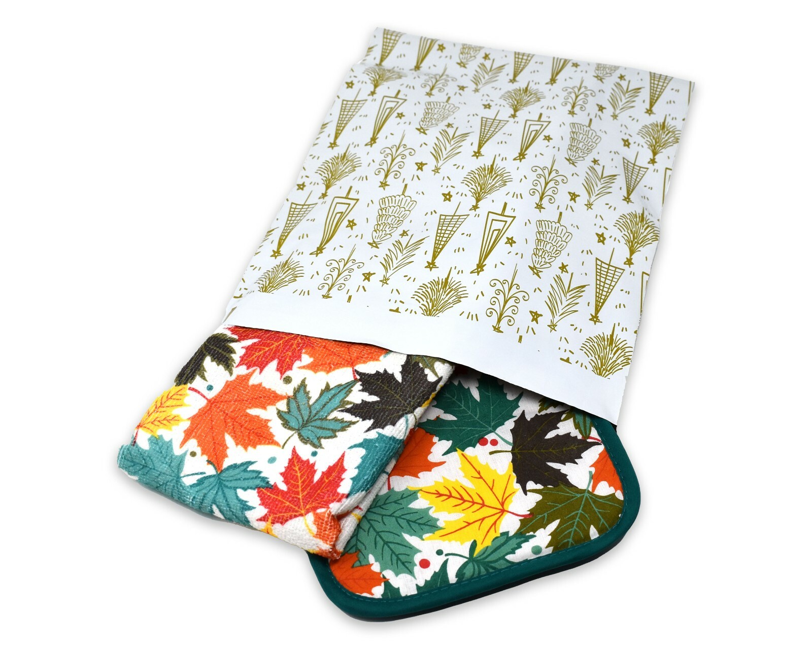 NEW 10×13 Fall, Christmas, Snowmen, Teal Snowflakes, Trees Poly Shipping Mailers