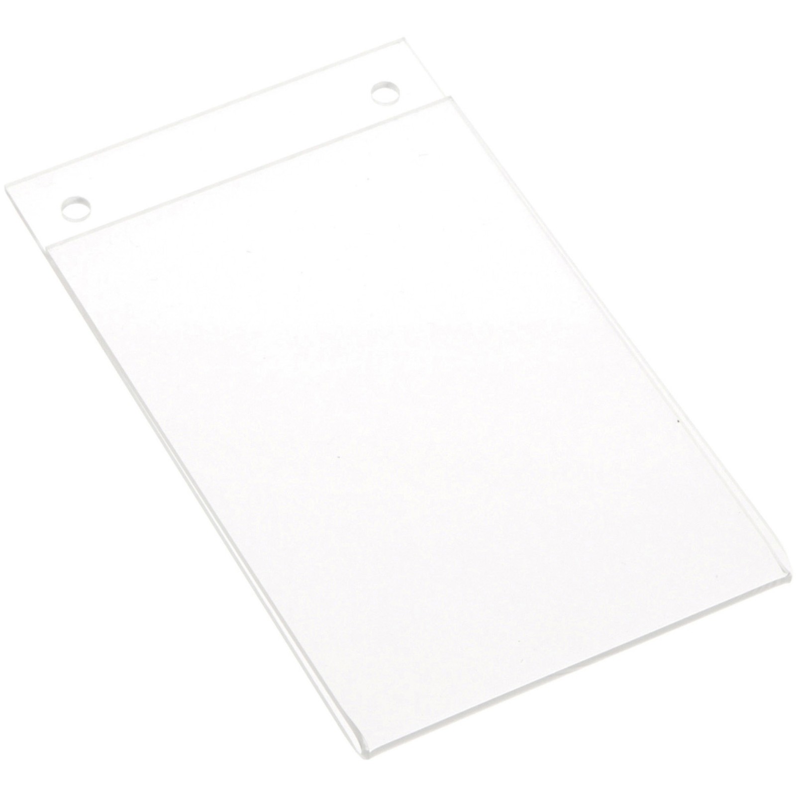 Plymor Clear Acrylic Sign Display / Literature Holder (Wall-Mount), 4″ W x 6″ H