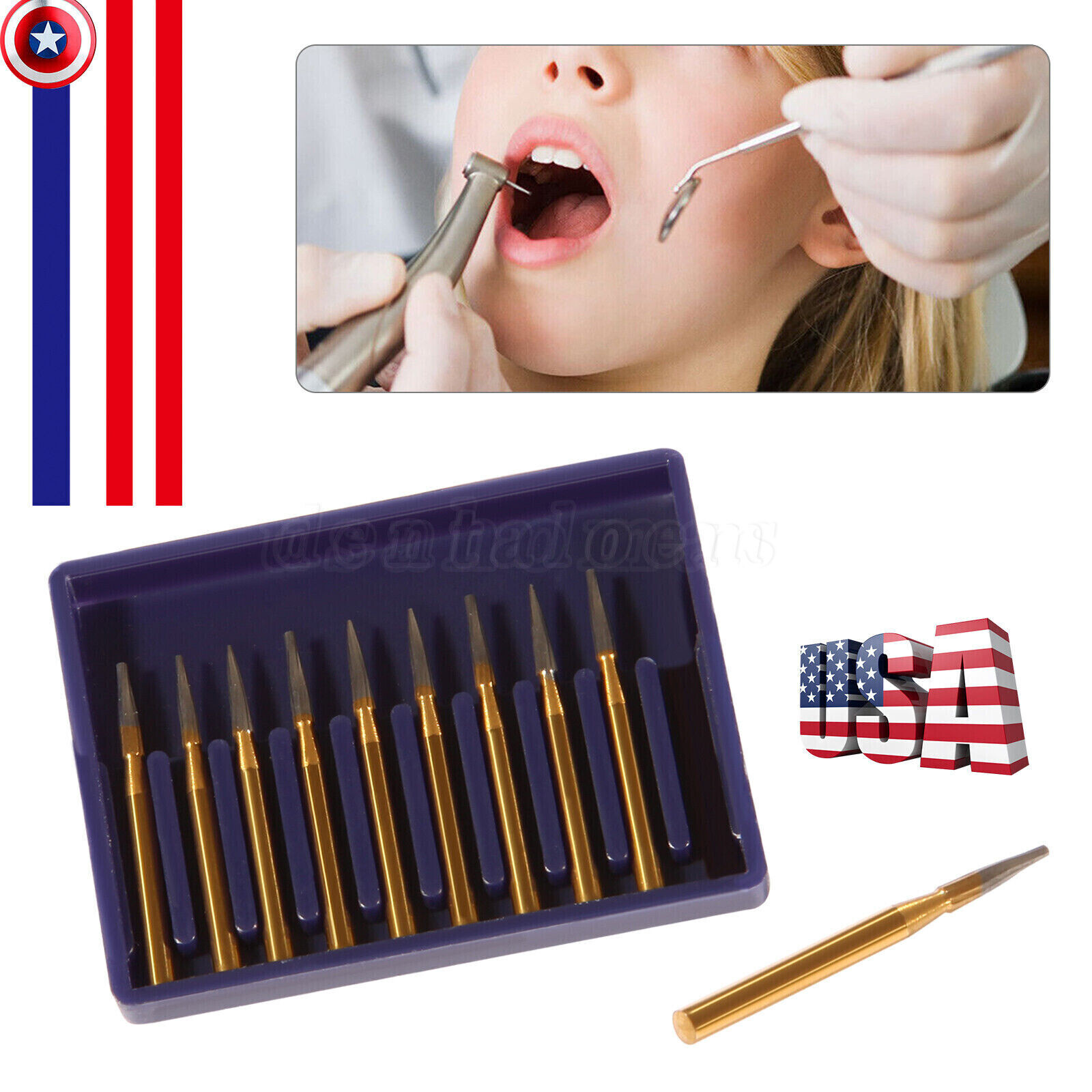 Carbide Burs 7901 TRIMMING & FINISHING 12BLADE T&F Bur