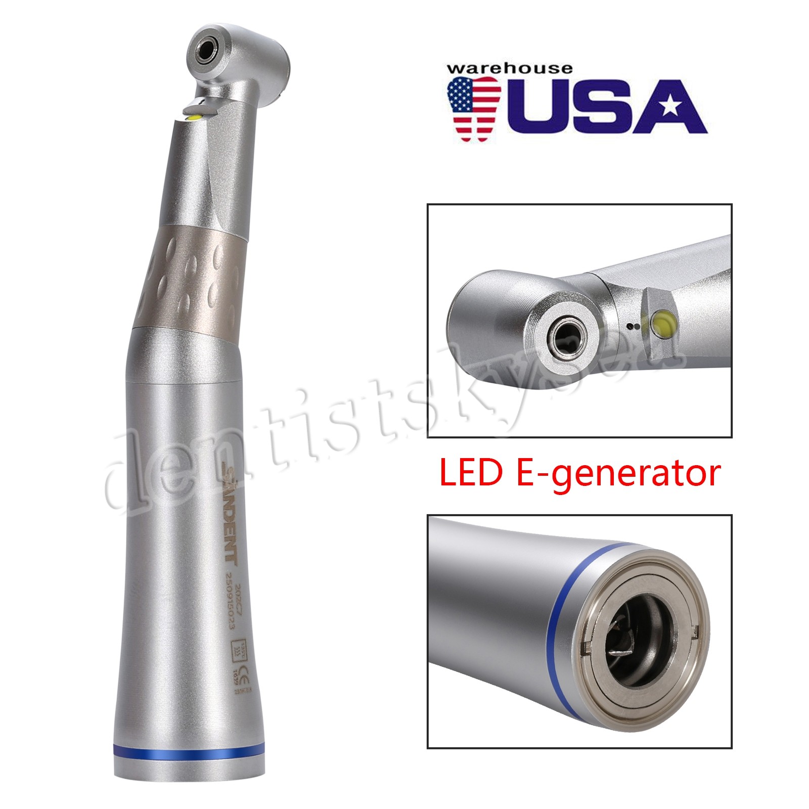 4 Hole Dental Hygienist Sonic Piezo Air Scaler Handpiece With 3Tips