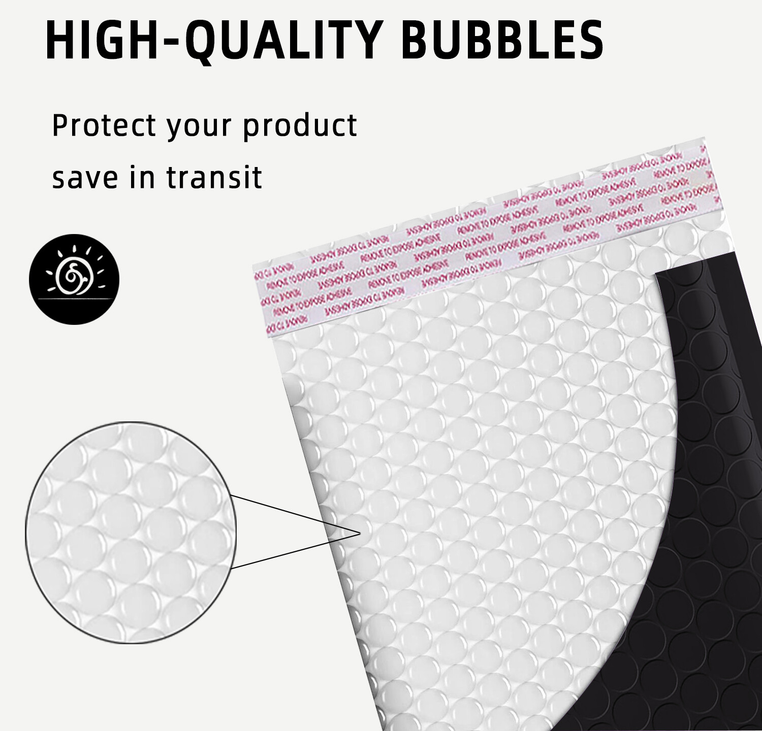 #4 9.5×14.5 Poly Bubble Mailers Padded Envelope Shipping Bag Black 5-1000 Pieces