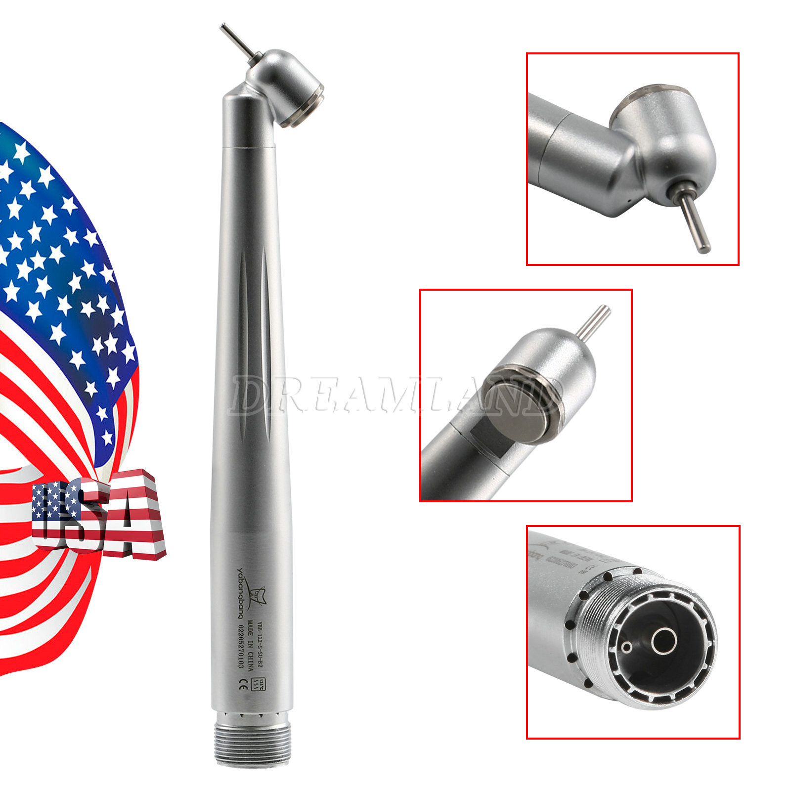 NSK Style Dental Surgical 45° Degree/ LED High Speed Handpiece Turbine 2/4 Holes