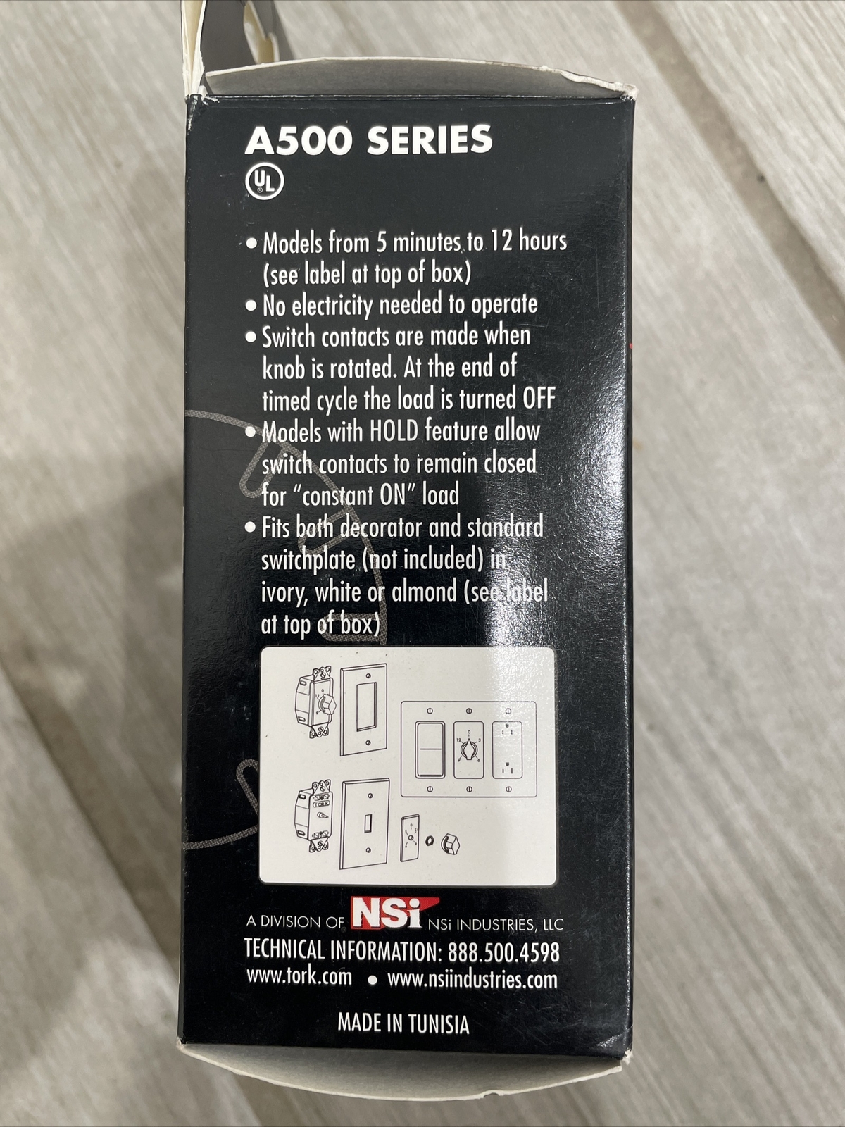 ?(QTY 2) TORK A530MH Mechanical Light Timer 5 Min–12 Hr 120V A500 Series‼️