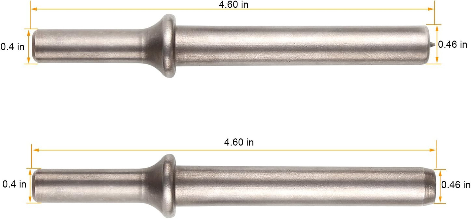 Heavy Duty 2pcs Rivet Set, Pneumatic Air Rivet Hammer Set for Shank 0.401 Ch…