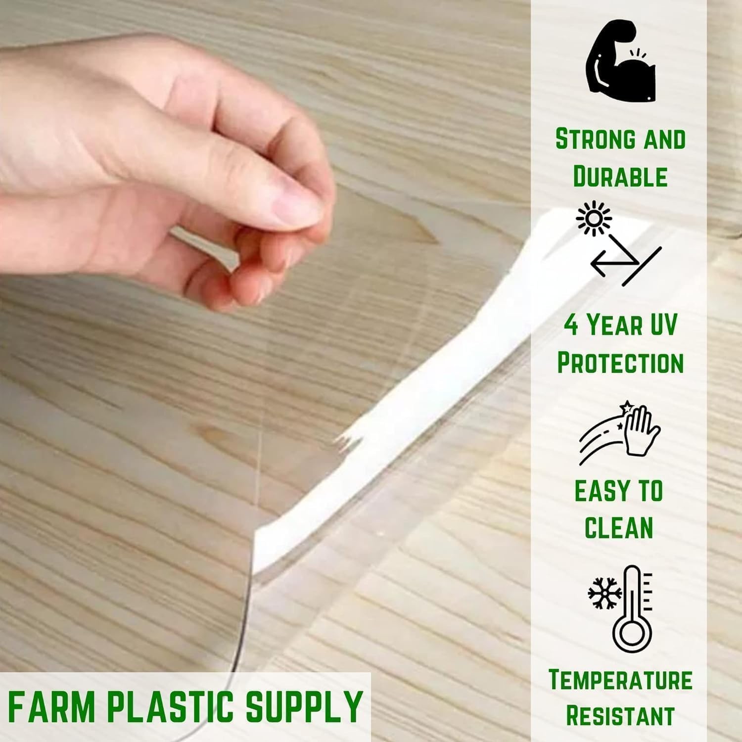 Clear Vinyl Sheeting – 20 Mil – Vinyl Plastic Sheeting Clear Roll Sheet