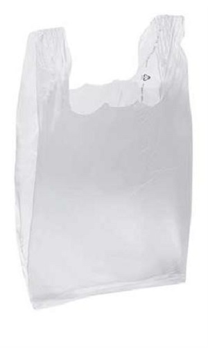 Clear Plastic Bags T-Shirt 1000 Retail Supermarket Grocery Handles 11 ½ x 6 x 21