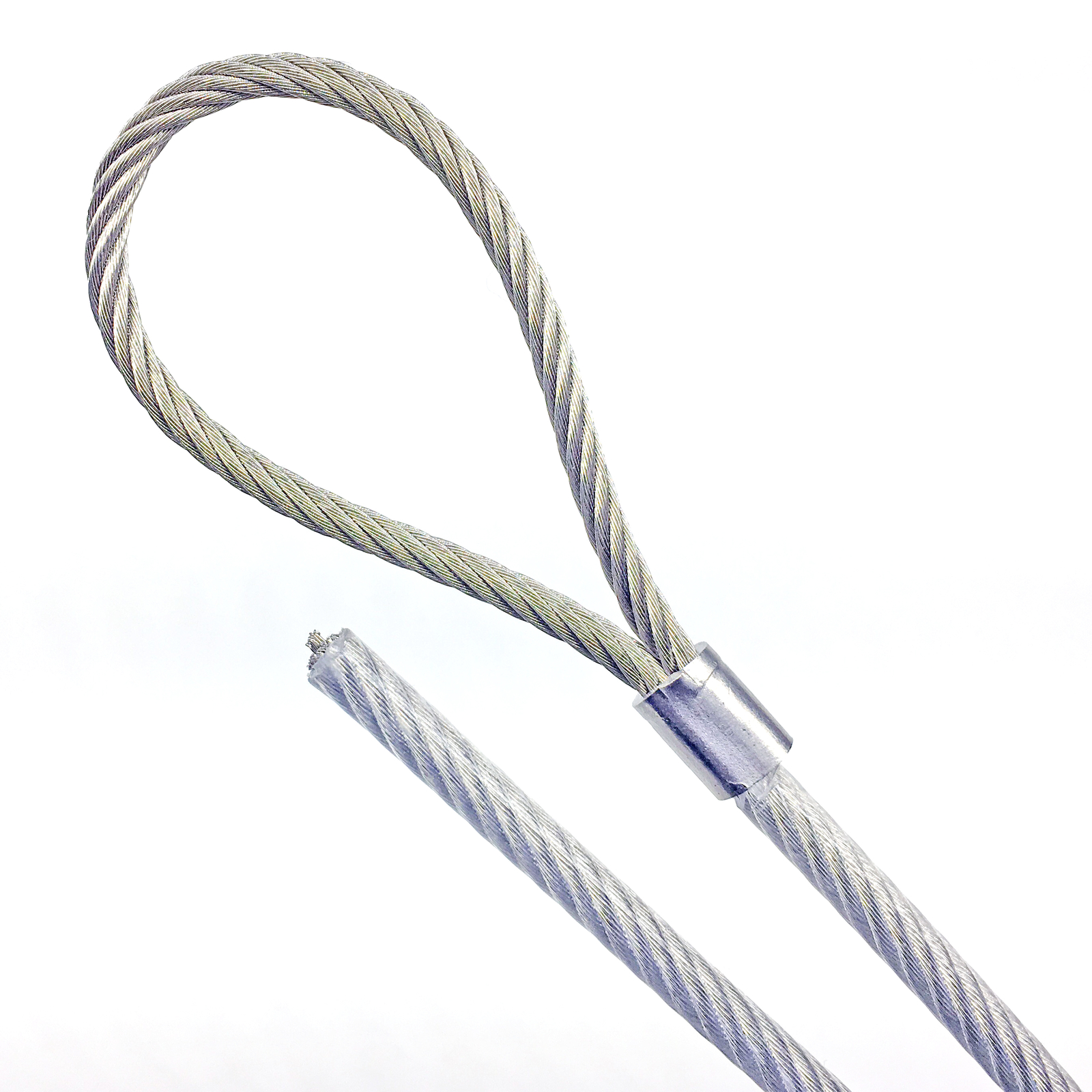 75ft – 300ft Galvanized Steel 3/16″ – 1/4″ VINYL COATED Metal Wire Rope 7×19
