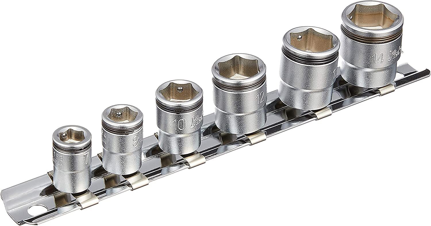 Ko-ken 1/4 “(6.35mm) SQ. Nut grip socket rail set six months set RS2450MS / 6 RS