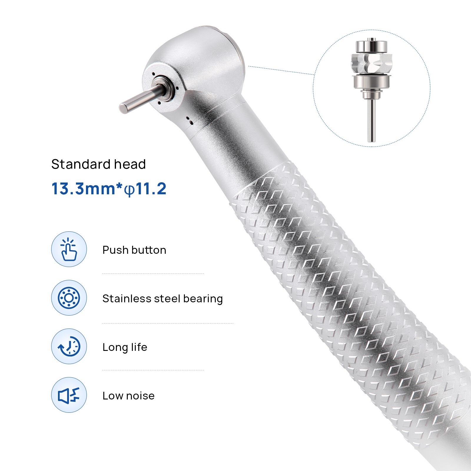COXO Anti-retraction High Speed Air Turbine Handpiece 4 Hole CX207-A H02-SP4