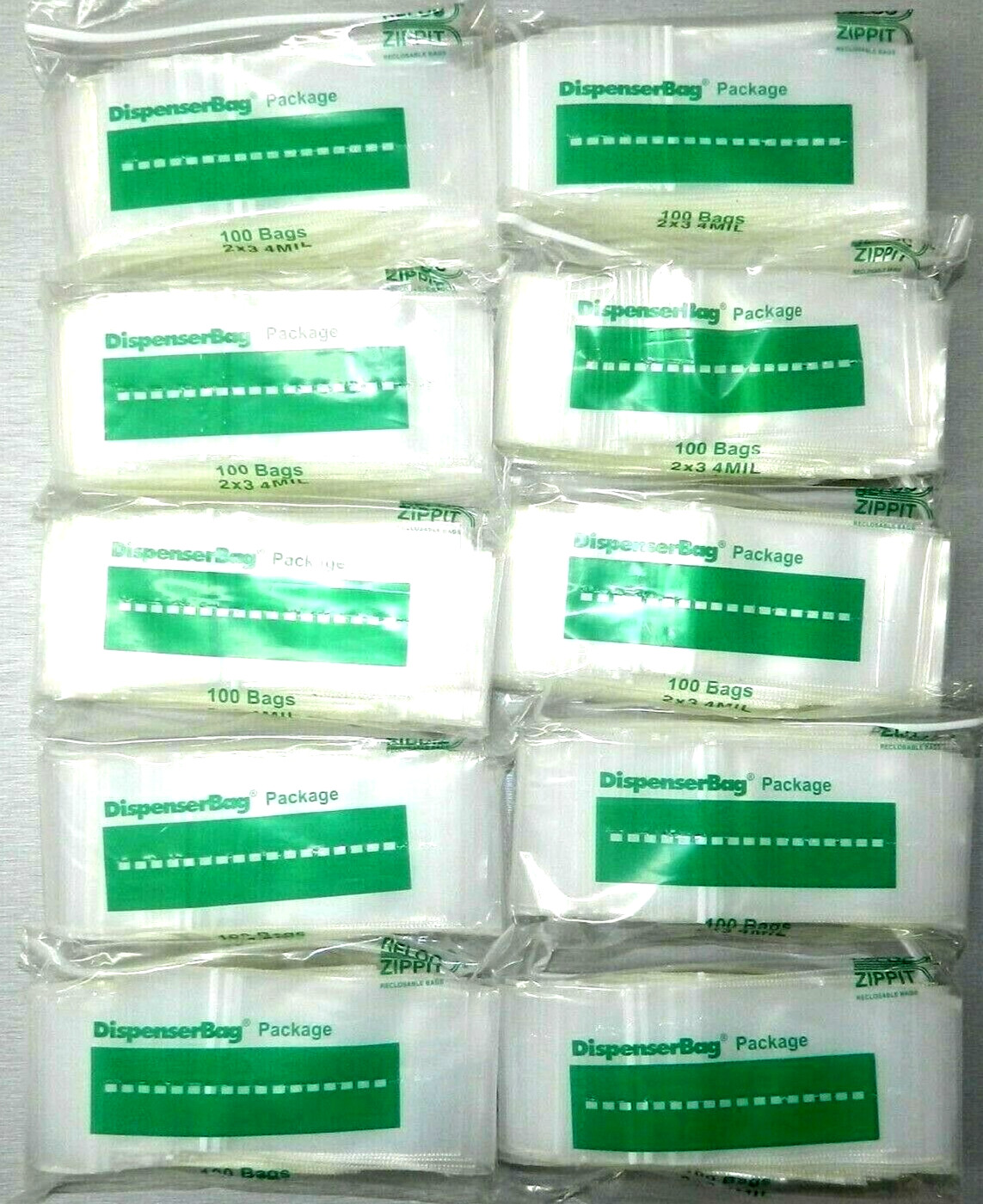 1000 Clear 2″x3″ Bags 4Mil Reloc Zippit Reclosable Slide Lock Thick 2×3 1,000 Pc