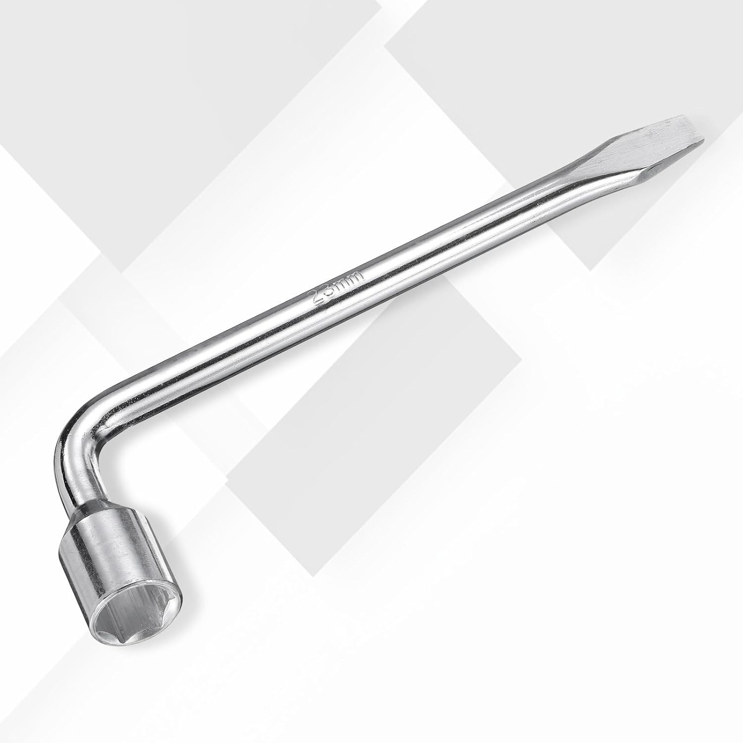 Car Spare Tire Lug Wrench 23mm Carbon Steel l Type Slotted End Hexa Size: 23mm