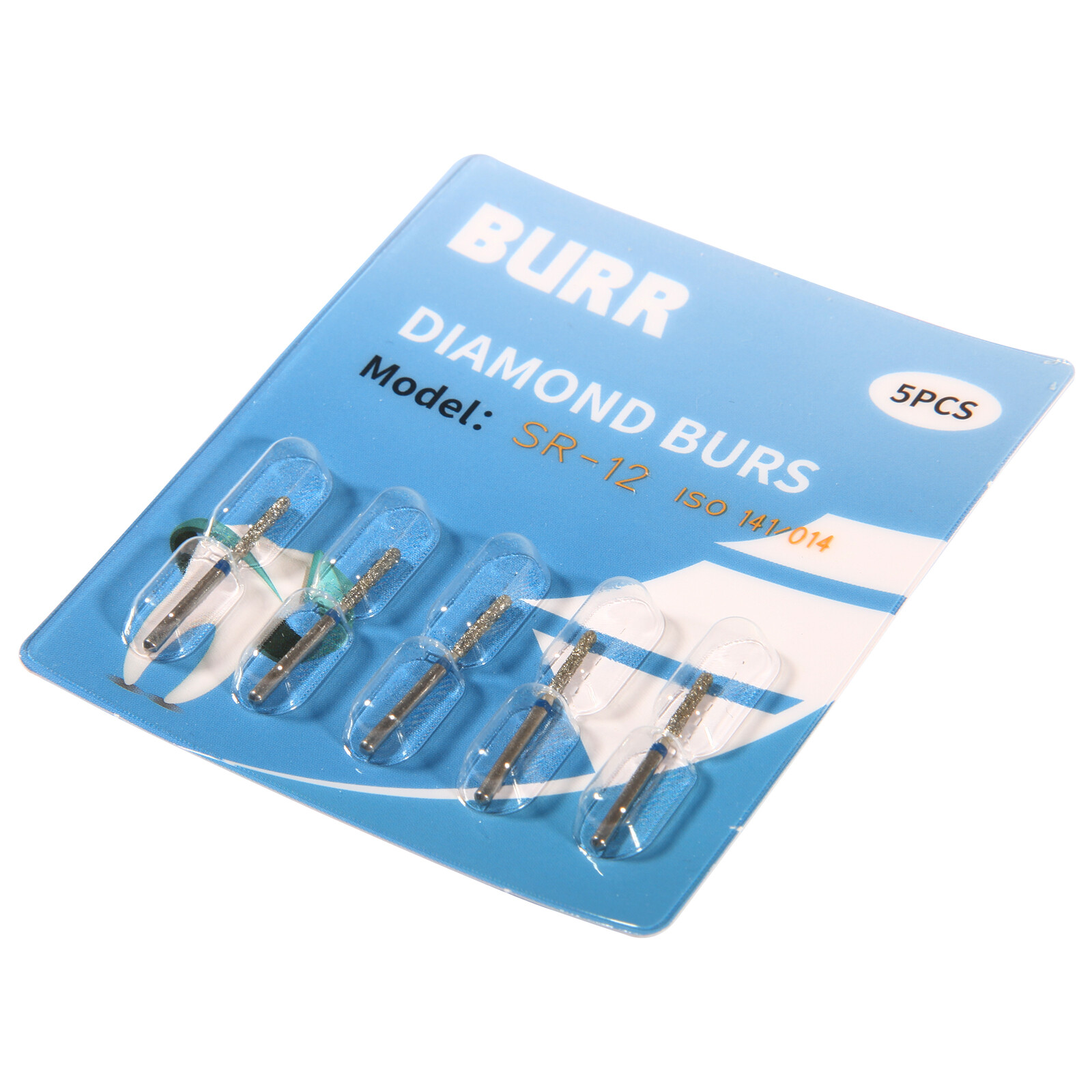 50pcs Dent Diamond Burs SR-12 FG 1.60 mm For High Speed Handpiece