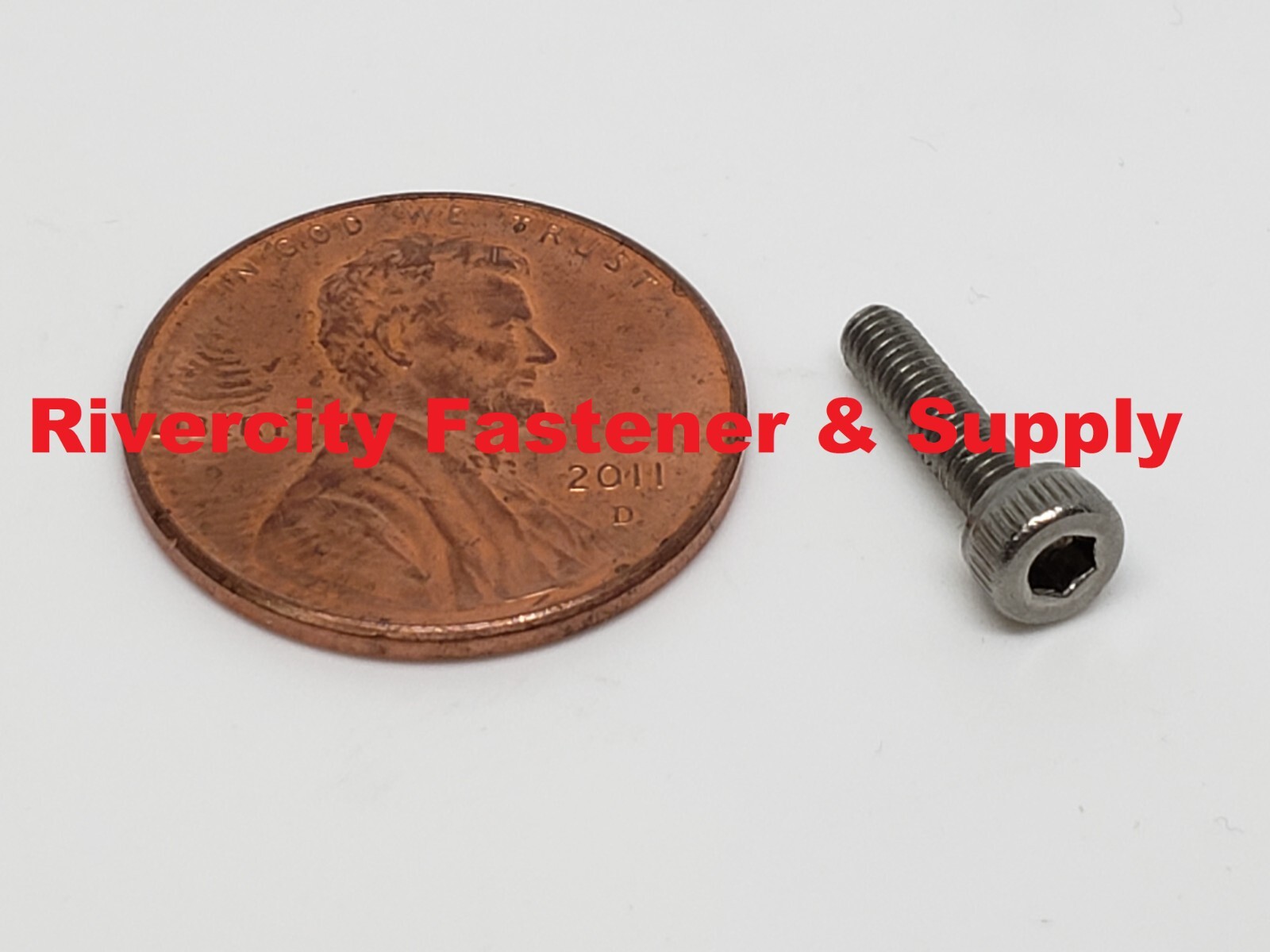 (100) M2.5-0.45×10 Socket / Allen Head Cap Screw Stainless Steel 2.5mm x 10mm