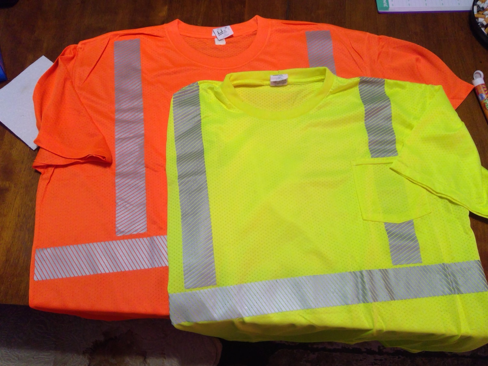 Radians Unisex T-Shirt, Type R Class 3, Hi-Vis Orange w/ pocket