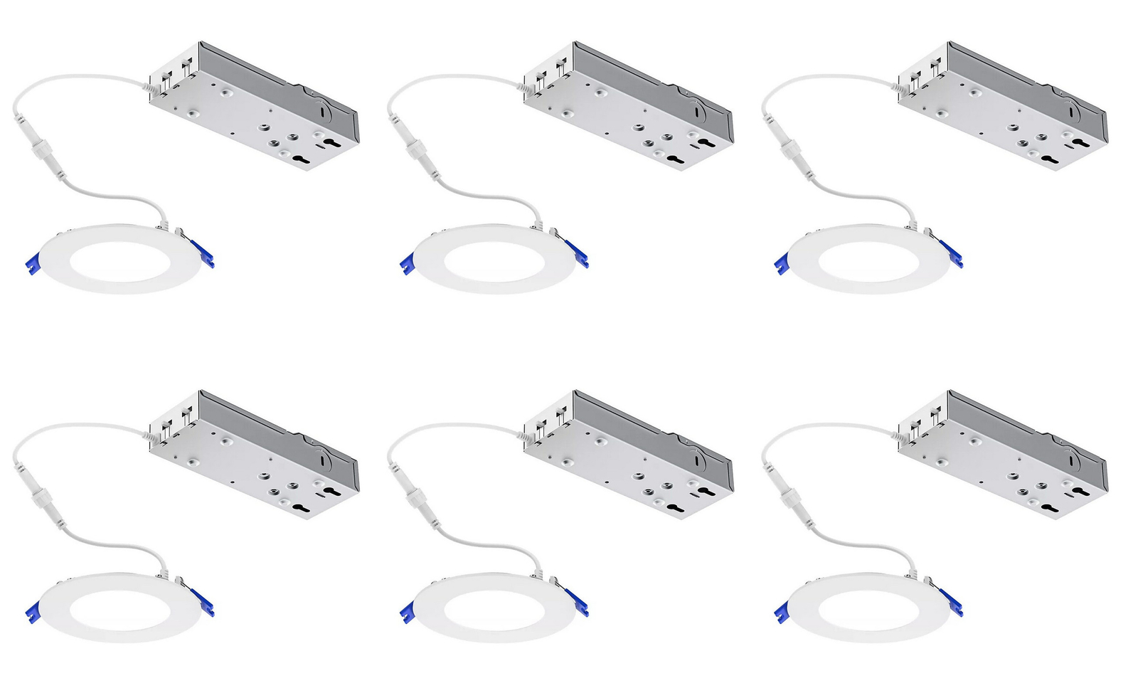 (case of 6) Philips Lightolier FD6R LED Flat Downlight dual select, CCT