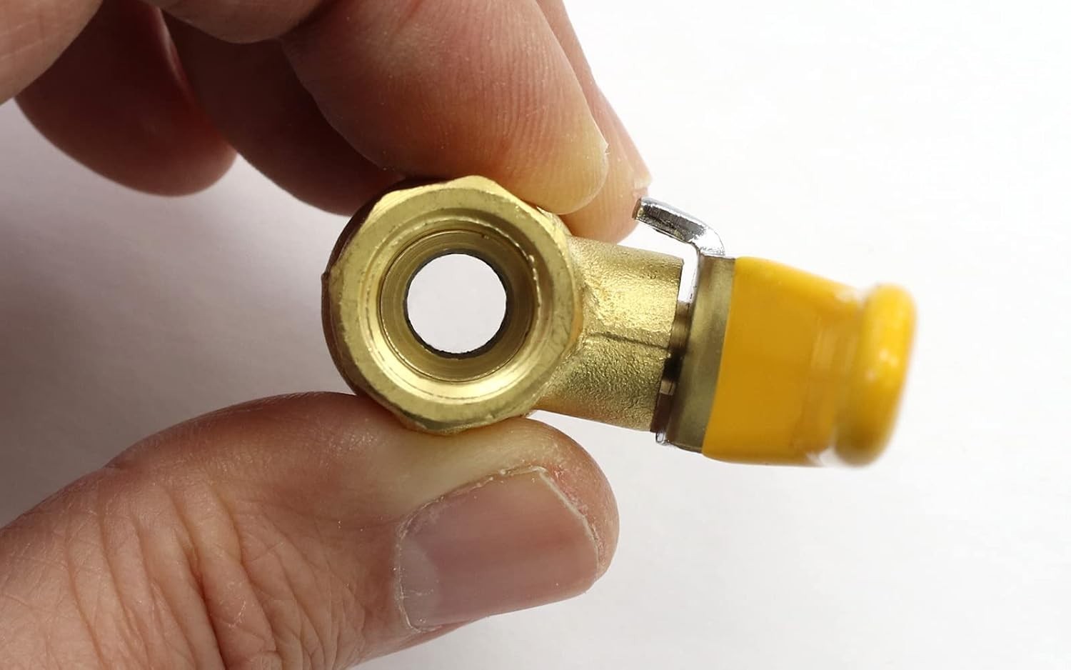 Lead-Free Brass 1/4″ In-Line Ball Shut Off Valve for Air, Water, Oil