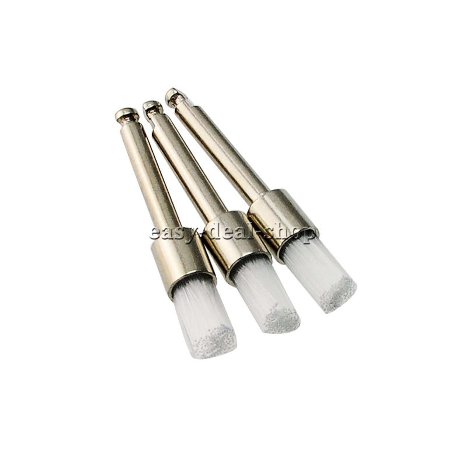 200 Pcs Dental White & Colorful Nylon Latch Flat Polishing Polisher Prophy Brush