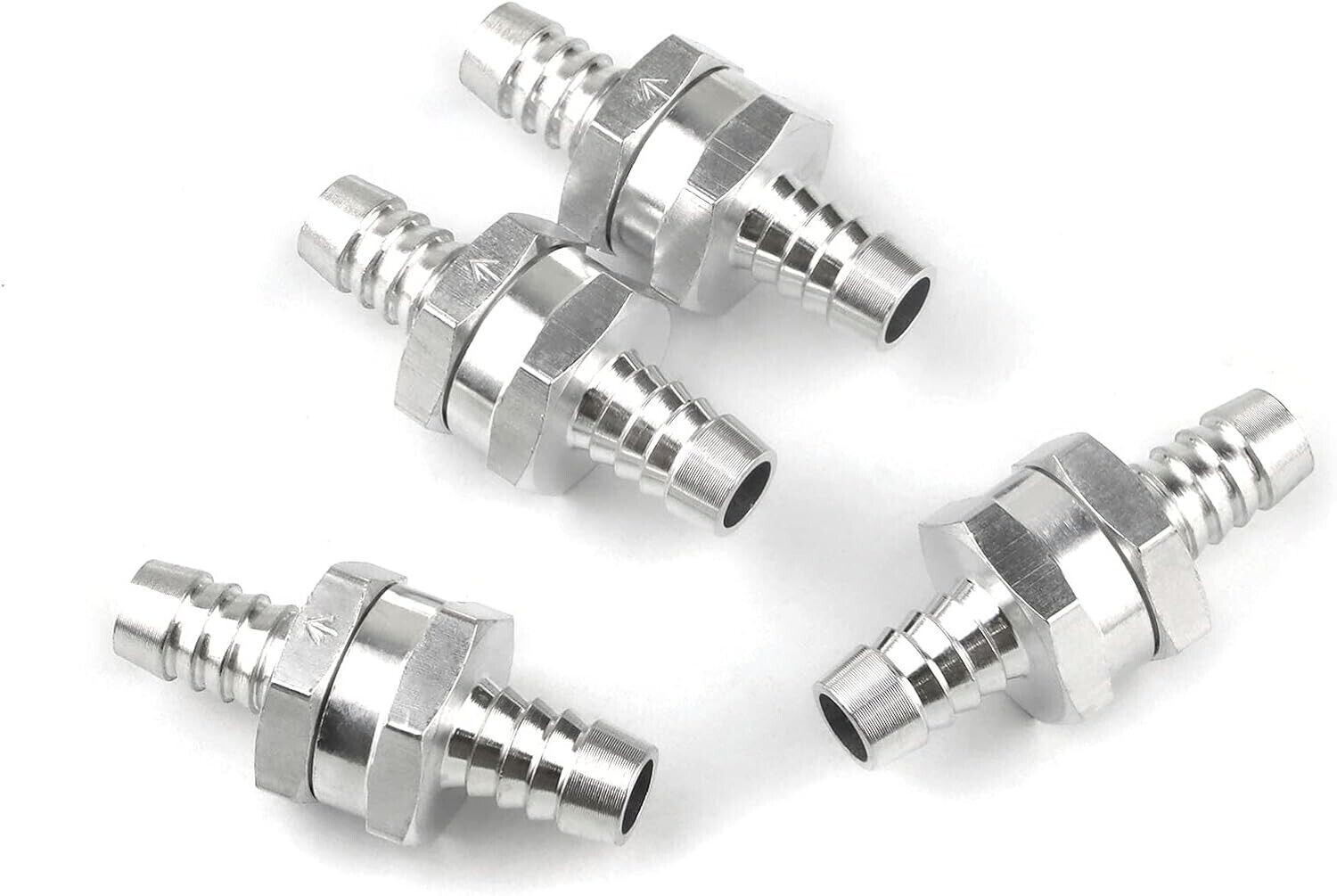 4x 10mm 3/8″ Fuel Line Non-Return One Way Air Fuel Oil Check Valve Diesel Gas