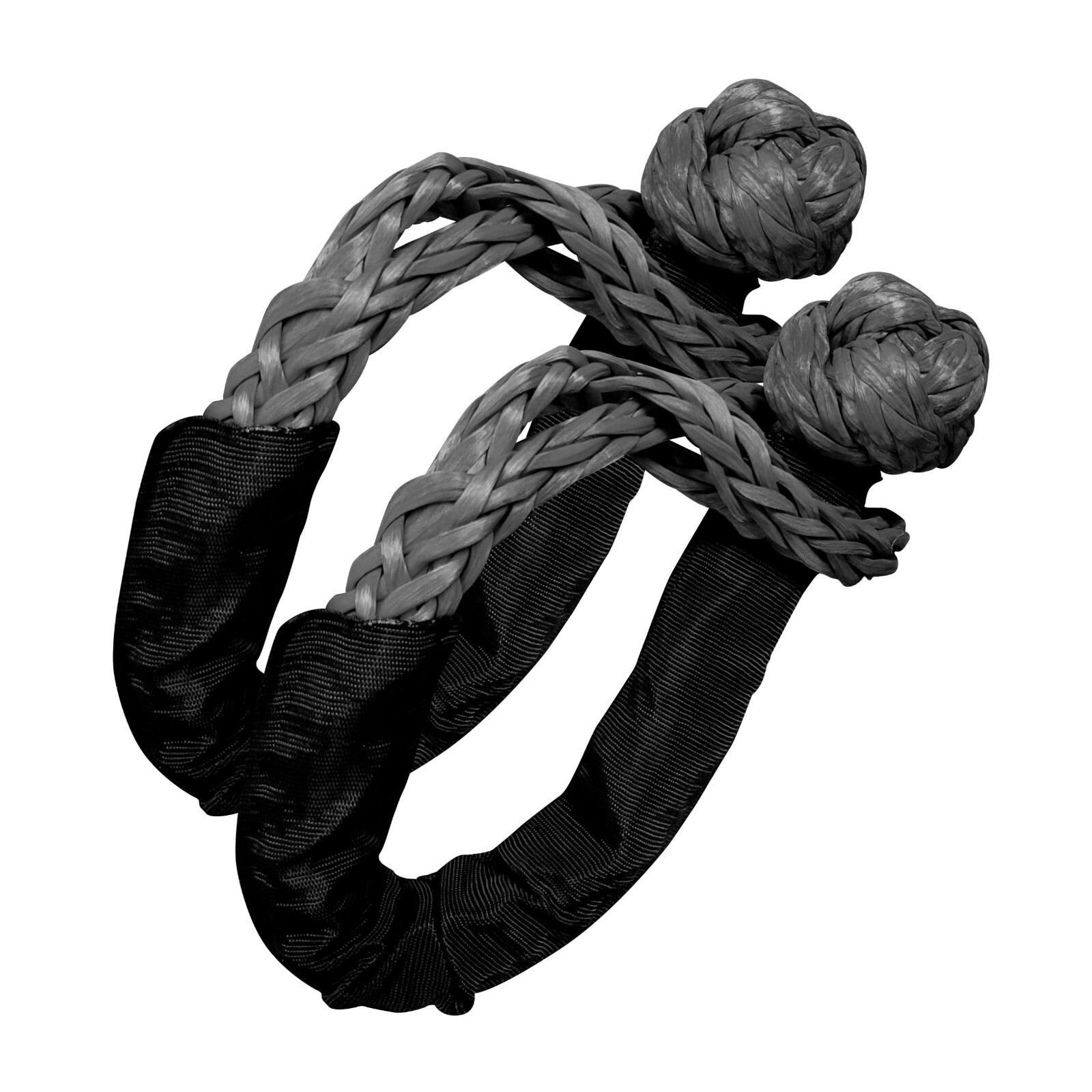 2 PC 1/2” x 22” Synthetic Soft Shackle Tow Rope Recovery Strap 37,400LBS