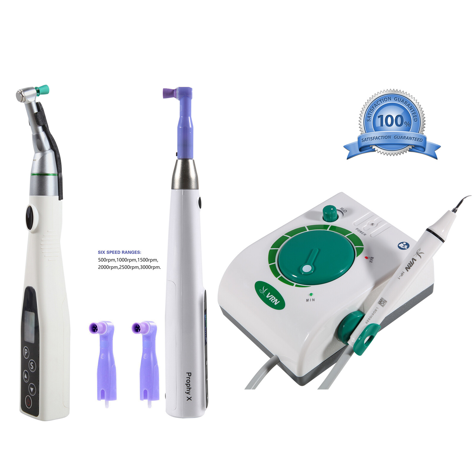 Woodpecker Style Dental Ultrasonic Scaler / Cordless Hygiene Prophy Handpiece TX