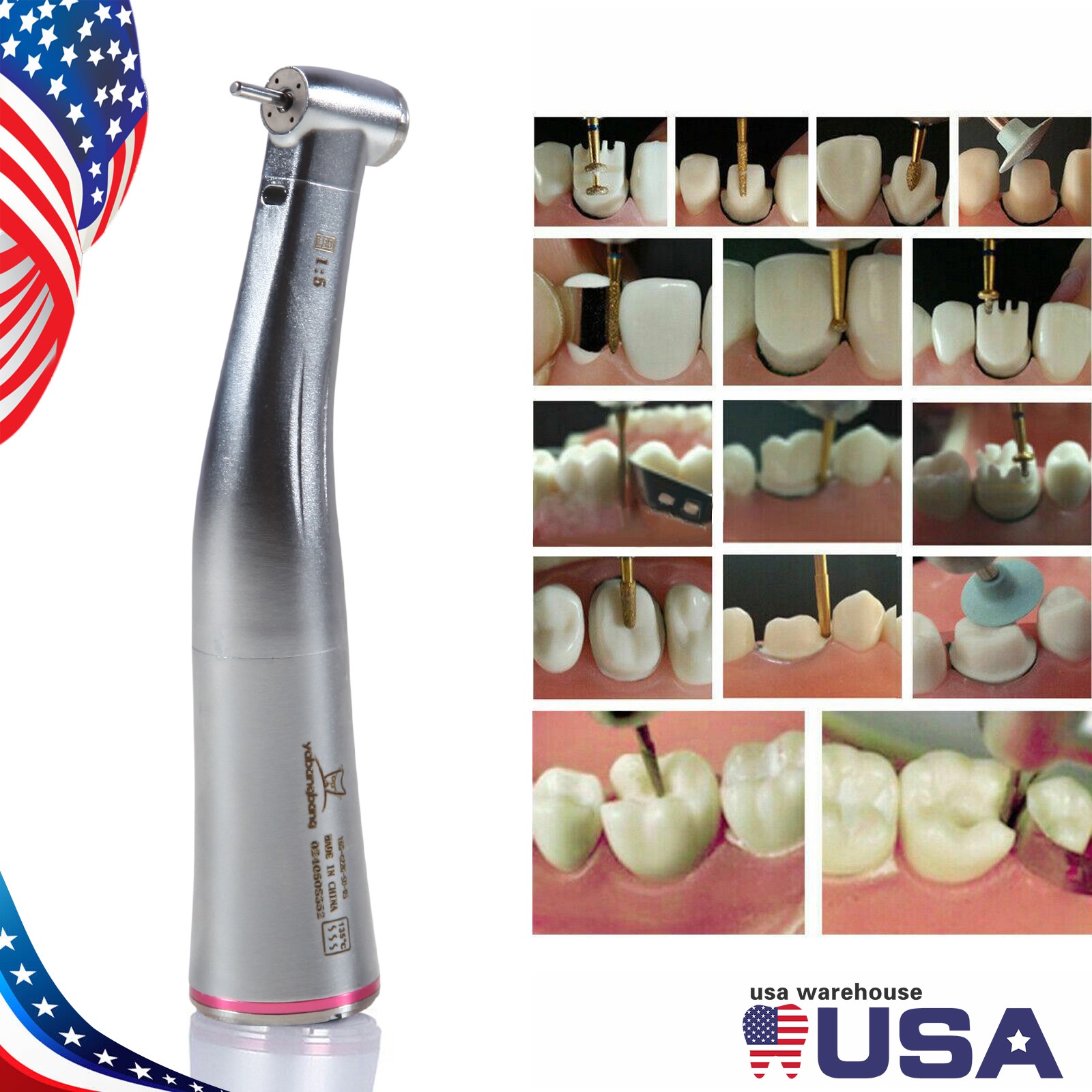 Dental LED Curing Light Cure Lamp Wireless Resin Cure Woodpecker Style SA