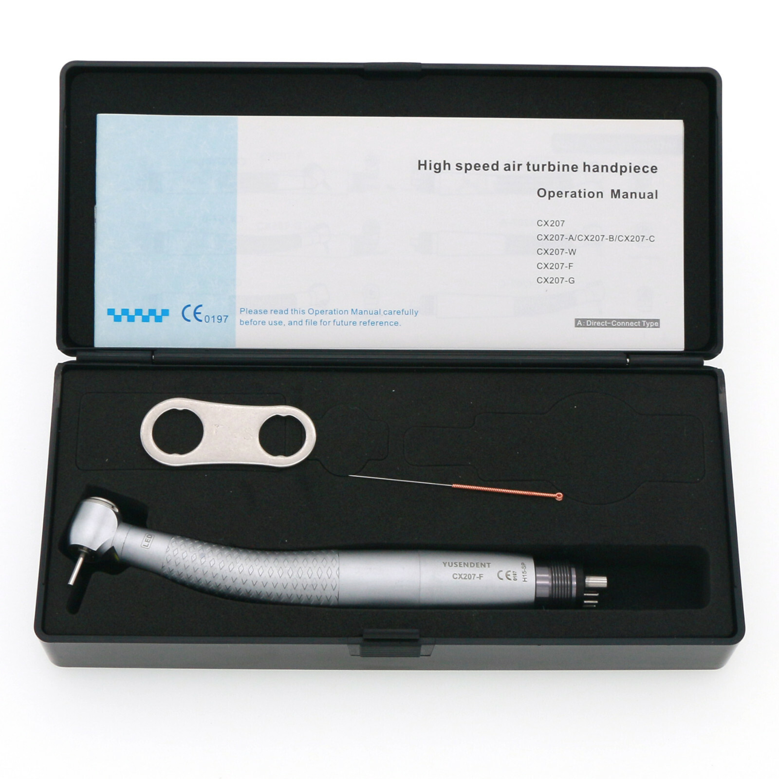 US COXO Dental High Speed Handpiece Air Turbine Self Power LED M4 4Holes Stock