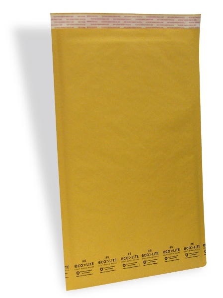 50 #6 12.5×19 X-Wide Ecolite USA Kraft Bubble Mailers Envelopes from TheBoxery