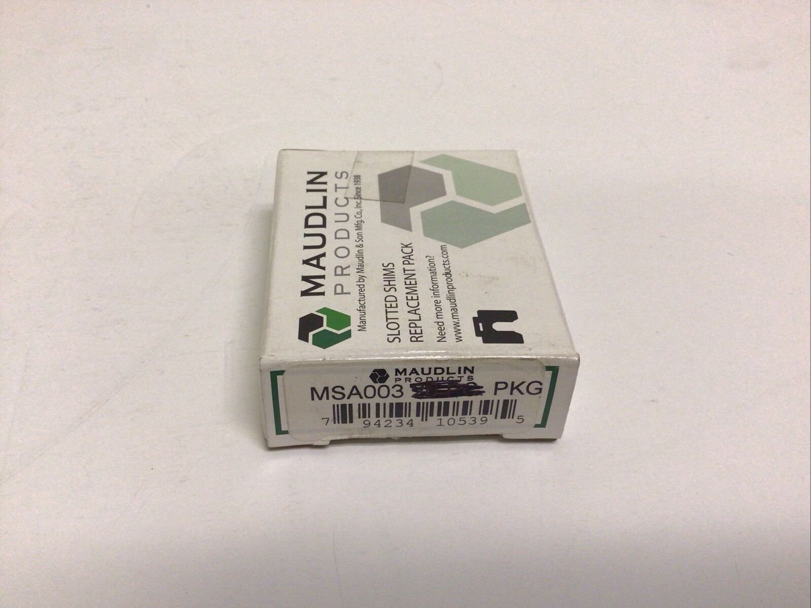 NEW, (LOT OF 20) MAUDLIN PRODUCTS MSA003 A-2 X 2″ X 0.004″,20 PACK SLOTTED SHIM