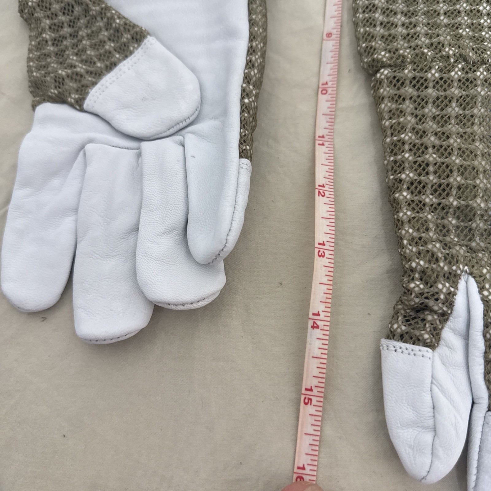 Honey Bee Vented Hand Glove Goat Skin Brown Short XSMALL 3 Layer Protection USA!
