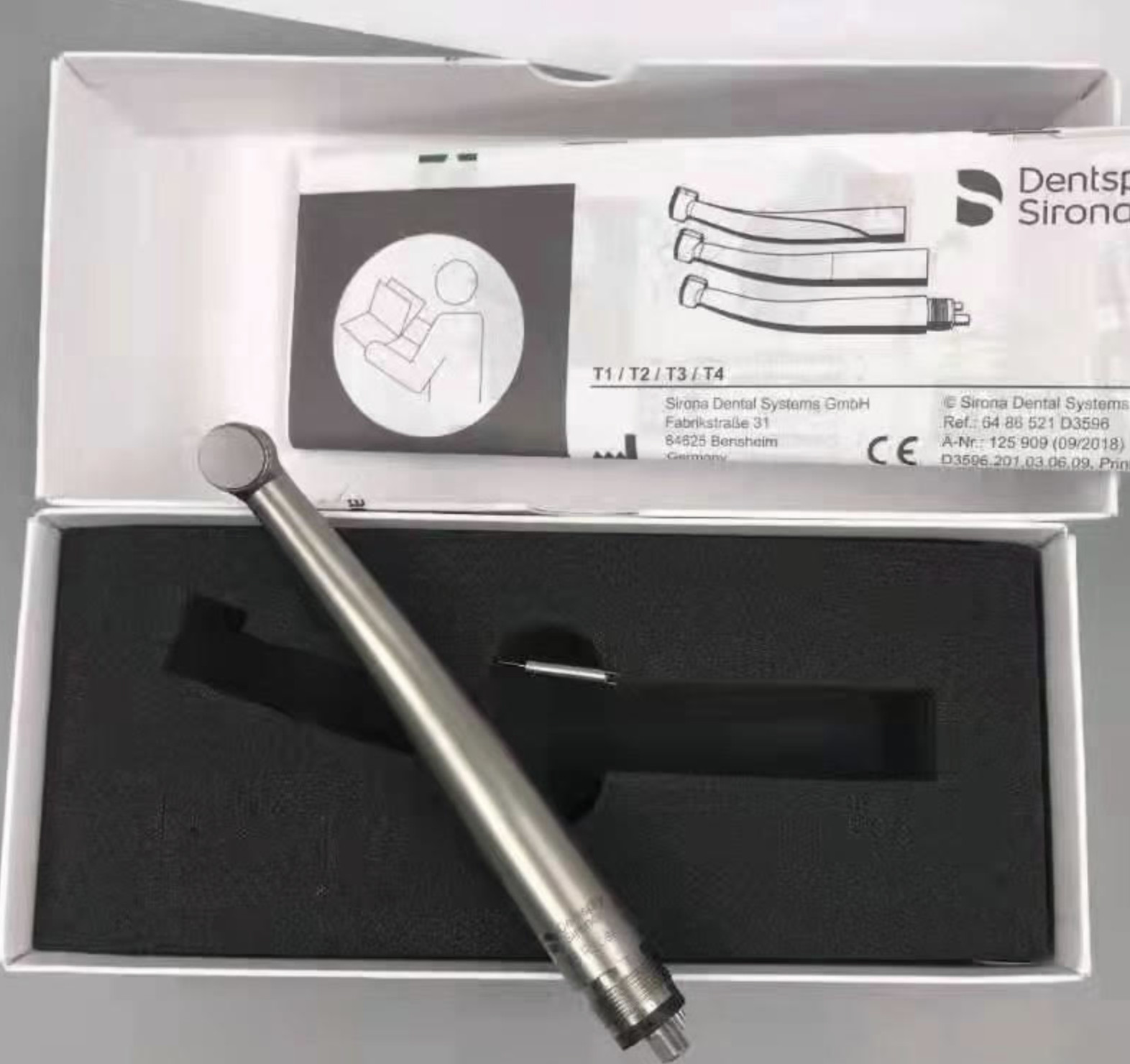 SIRONA T4 HANDPIECE T4 RACER BORDEN HIGH SPEED SINGLE SPRAY NON OPTIC