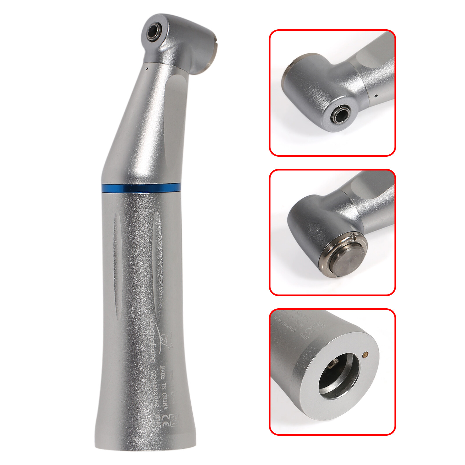 Dental 1:5/1:1 Low Slow Speed Handpiece Push Button LED Contra Angle Yabangbang