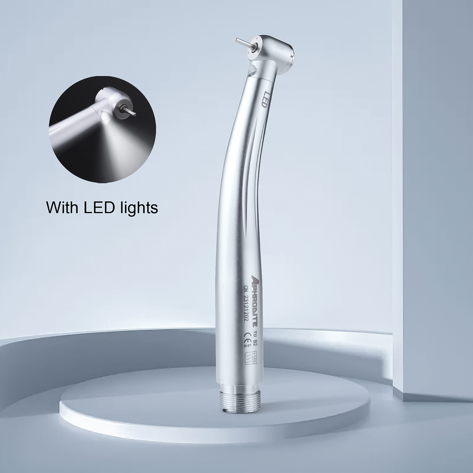 NSK Type Dental LED High Speed Handpiece Internal Triple Spray Push Button 2H US