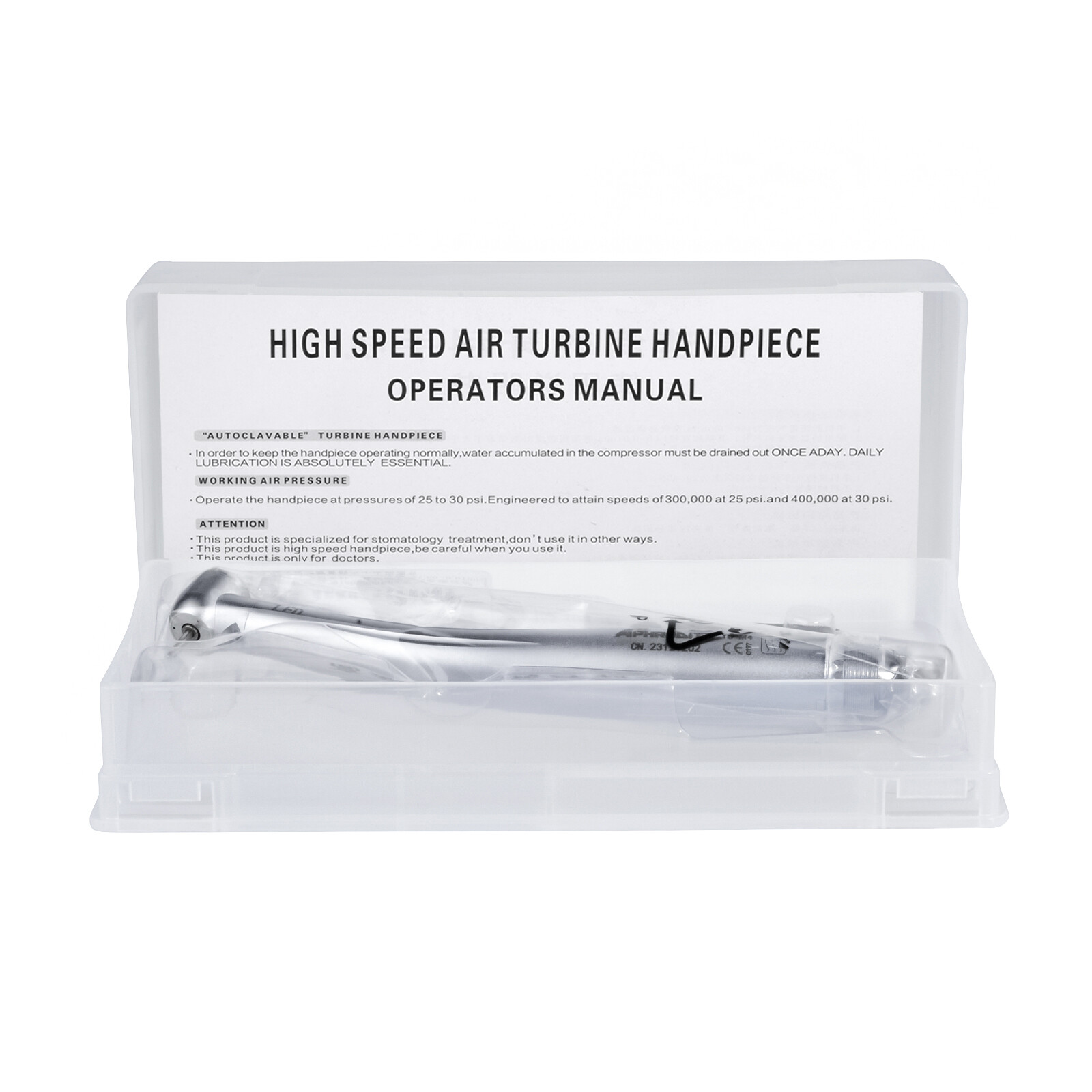 4H LED E-generator Dental Fiber Optic High Speed Handpiece Internal Triple Spray