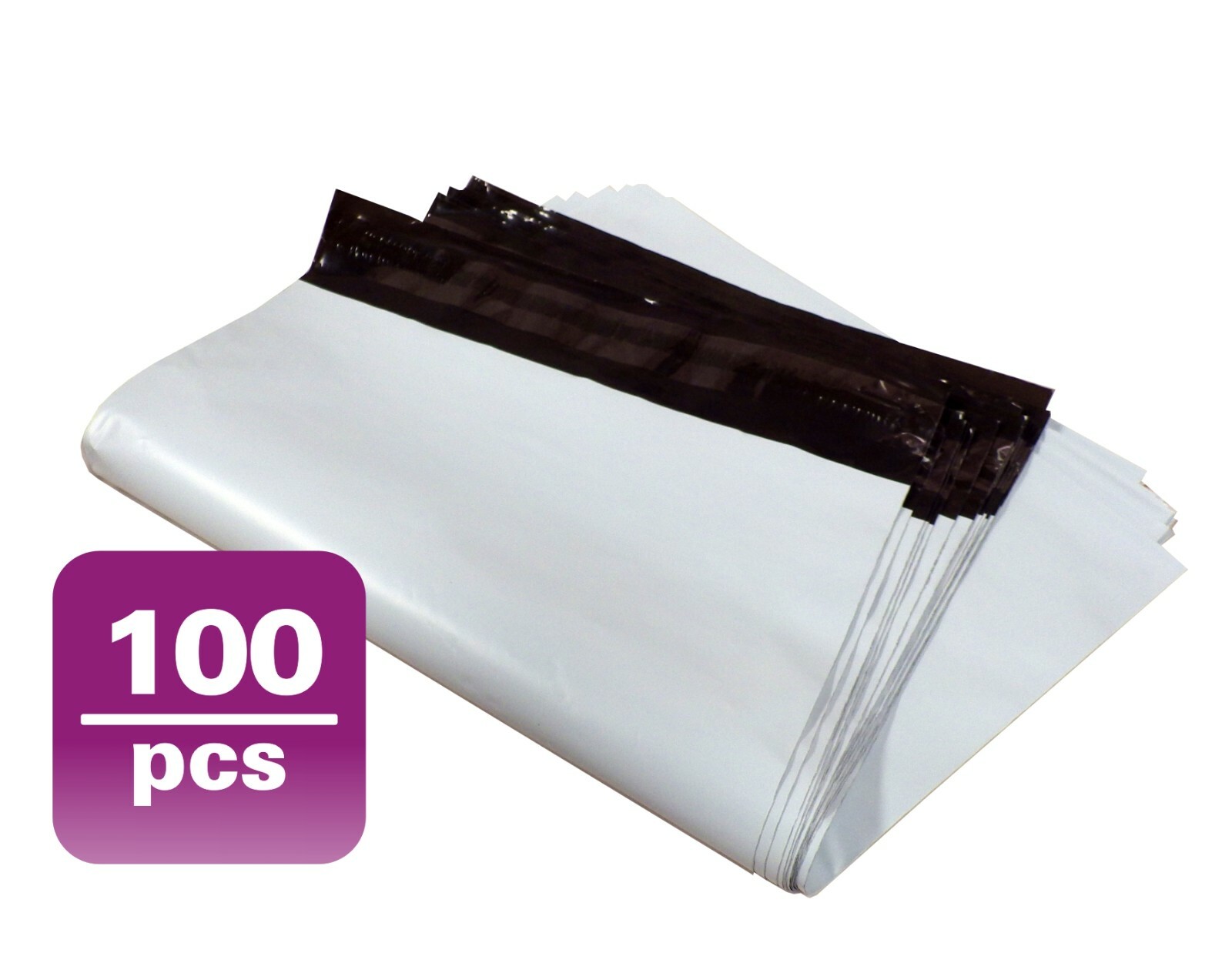 Yens® 100 #M7 WHITE POLY MAILERS ENVELOPES Self Sealing BAGS 14.5 x 19 100M7