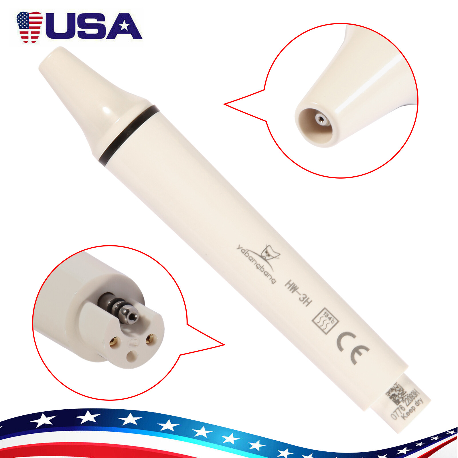 Dental Detachable Ultrasonic Piezo Scaler Handpiece fit EMS Woodpecker HW-3H