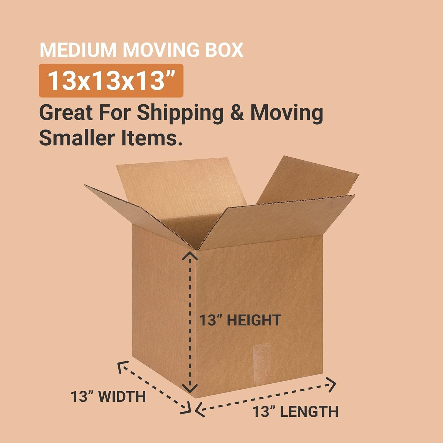 13 x 13 x 13 Shipping Boxes Moving Boxes Corrugated Kraft 25/Bundle 25/Pack
