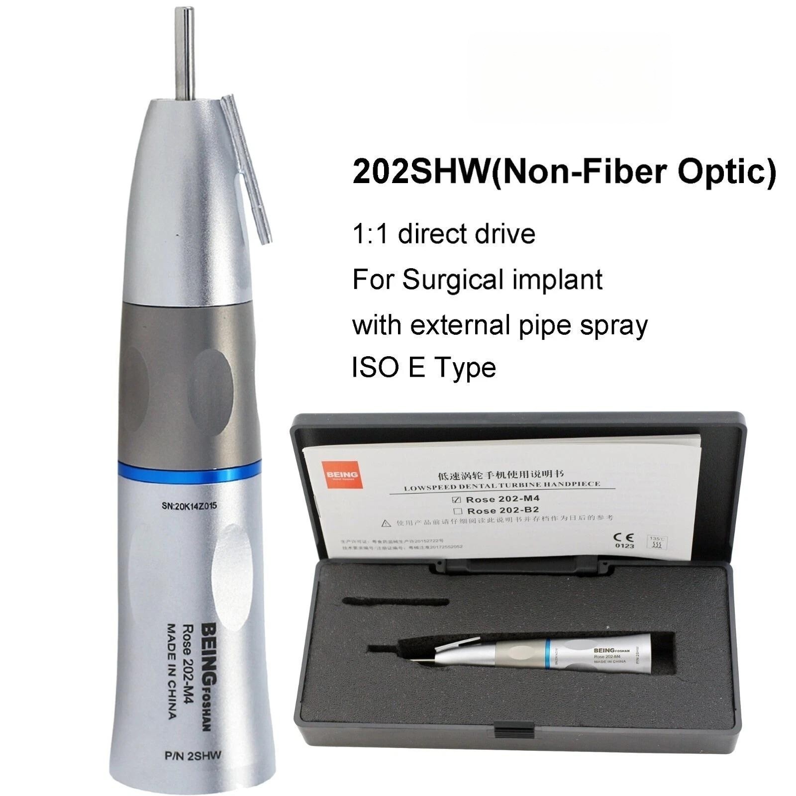 Dental Surgical Handpiece Straight 20° Angle 1:1 1:2 2S LED W&H NSK KAVO E Type