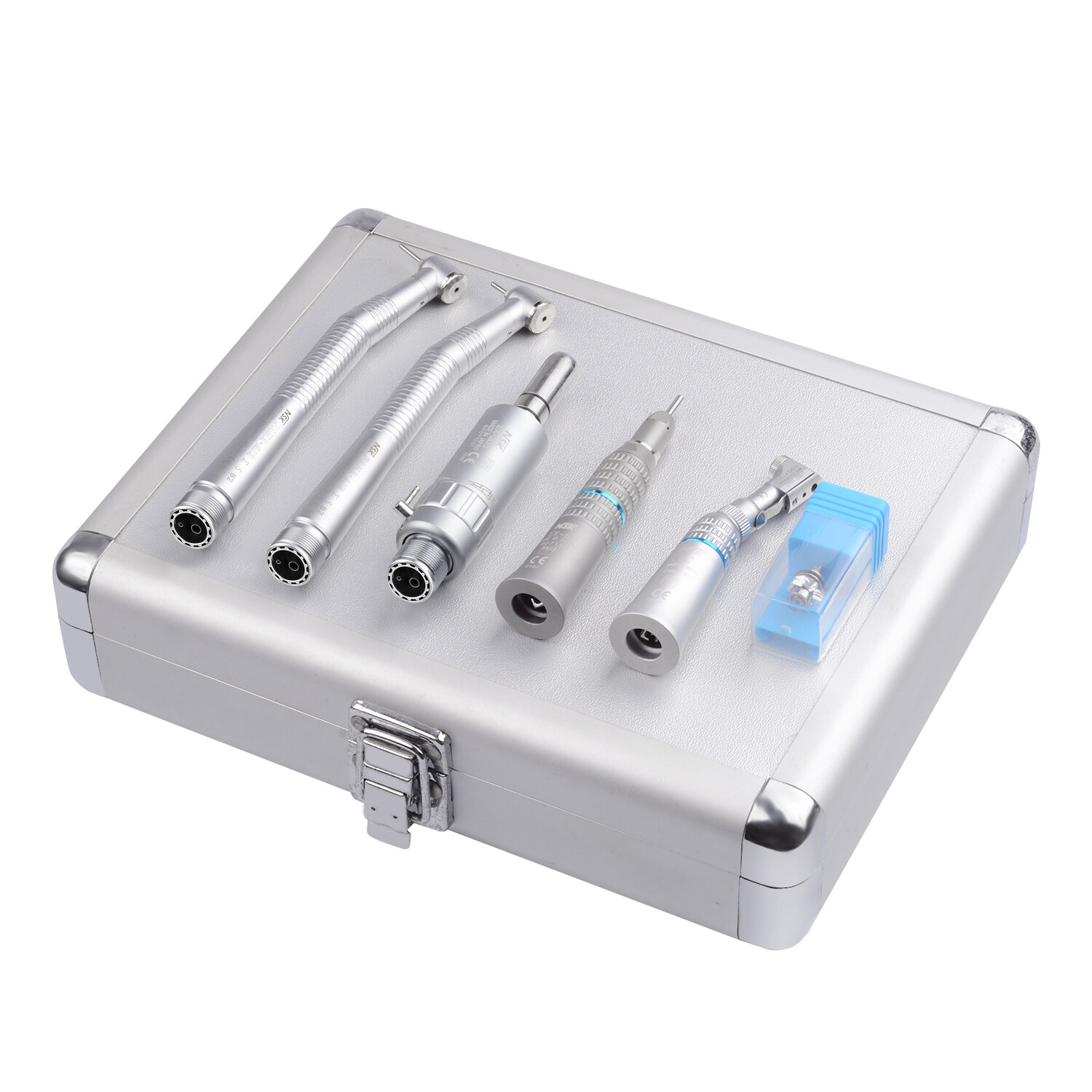 Nsk Style Dental High Speed+Low Speed Handpiece Kit Wrench Type 2H Aluminum Box